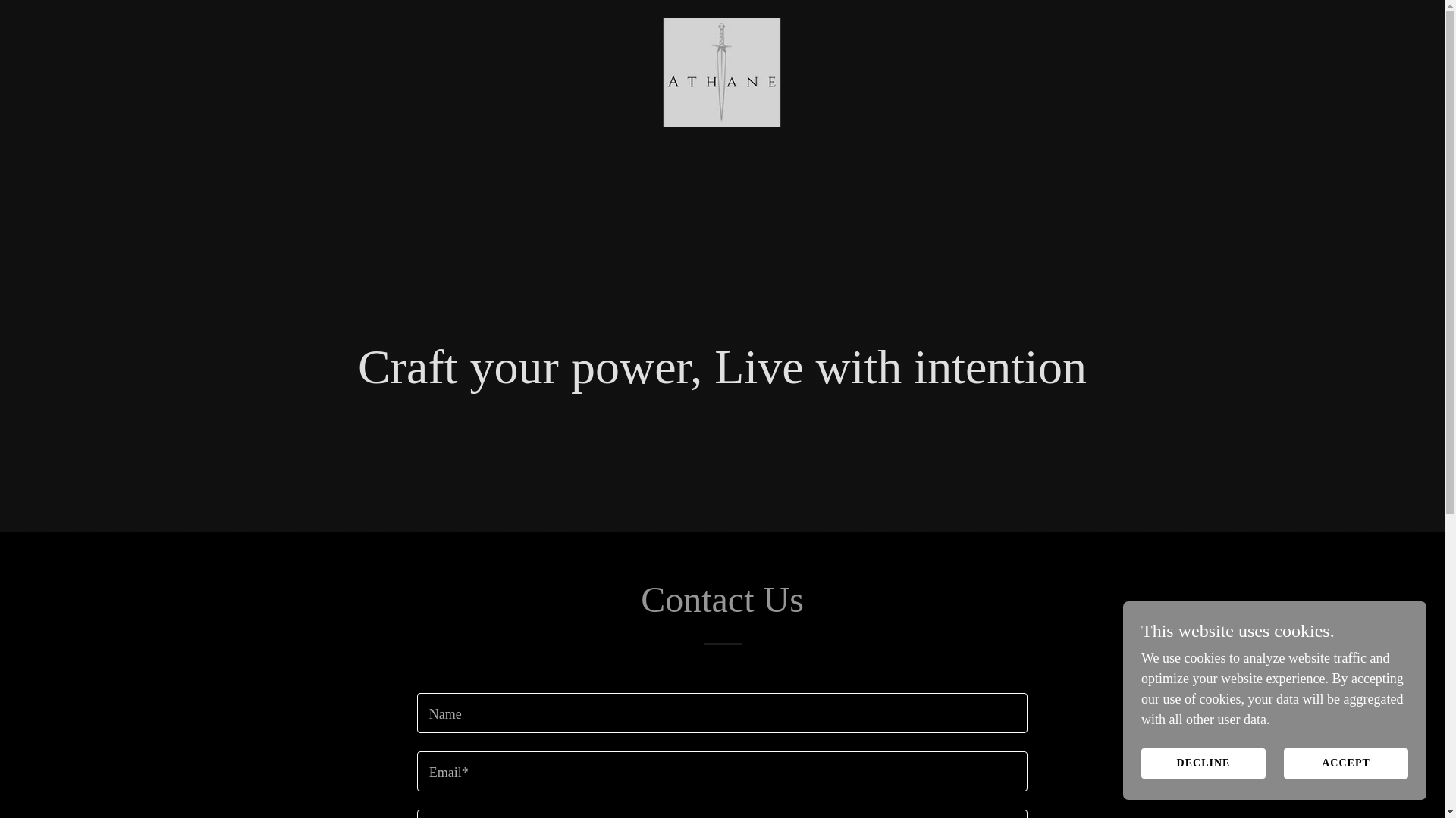 website screenshot of https://athane.co.uk/