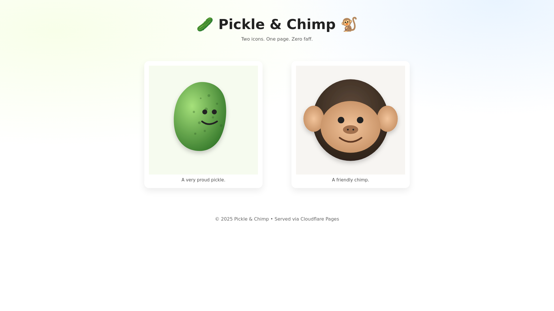 website screenshot of https://picklechimp.pages.dev/