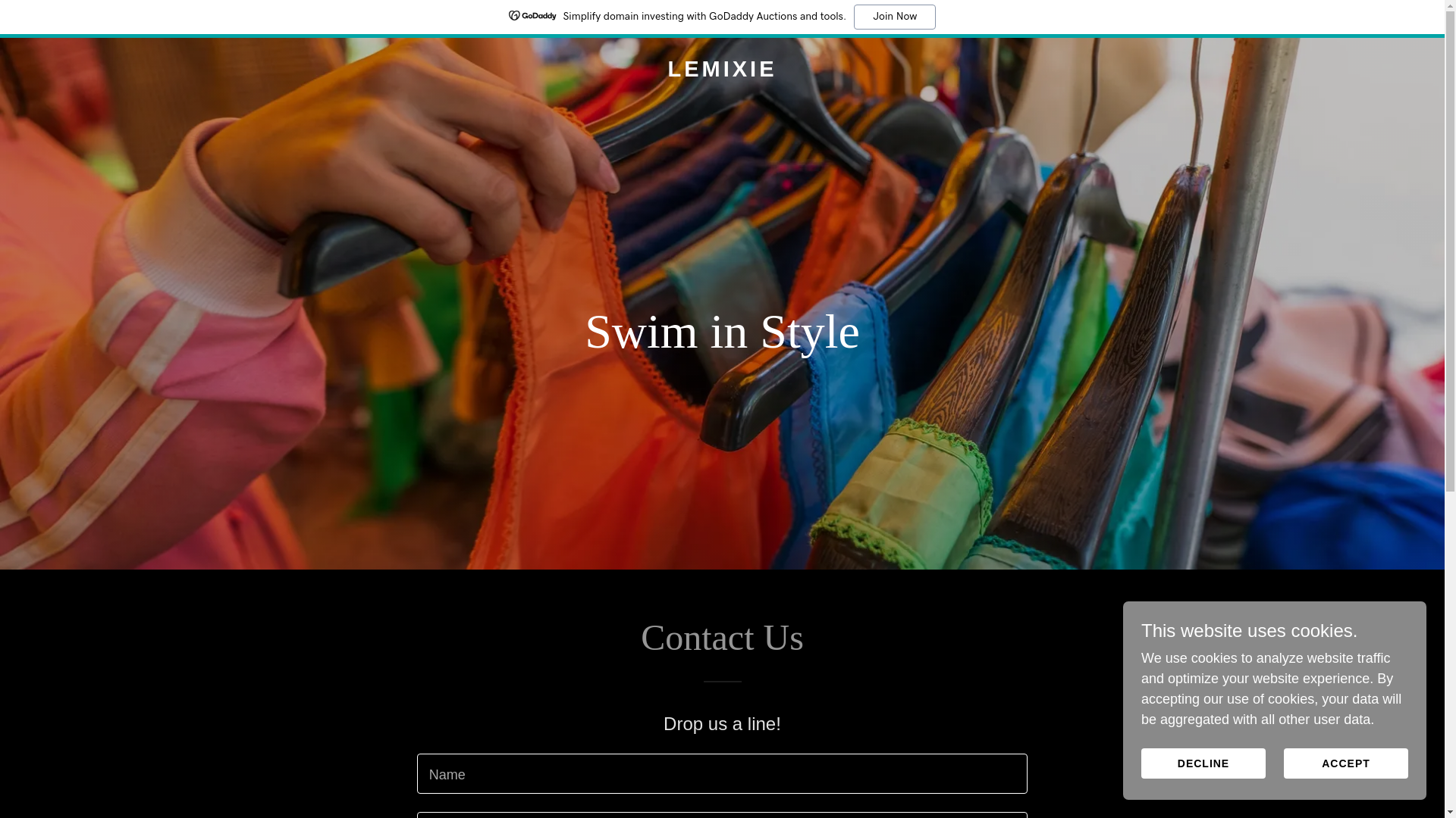 website screenshot of https://lemixie.com/