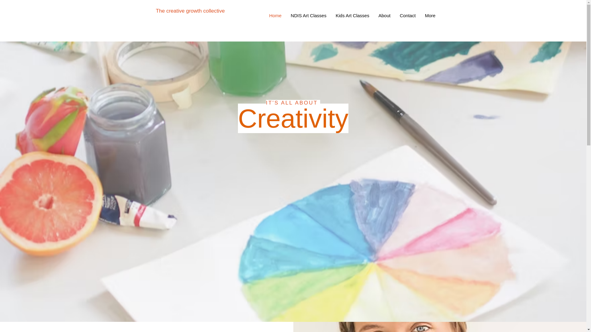 website screenshot of https://thecreativegrowthcollective.com.au/