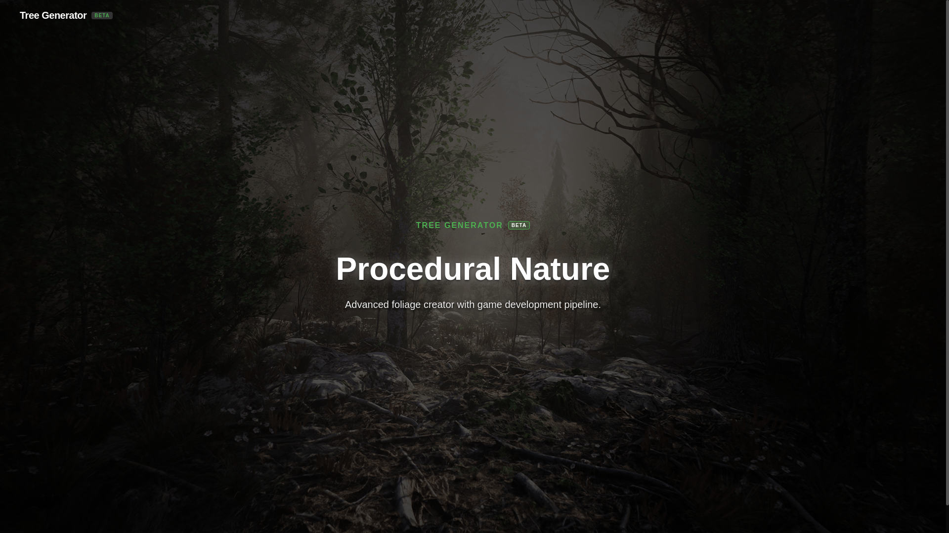 website screenshot of https://tree-generator.com/