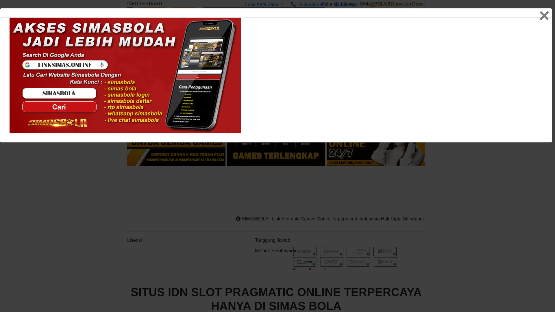 website screenshot of https://luckysimas.info/