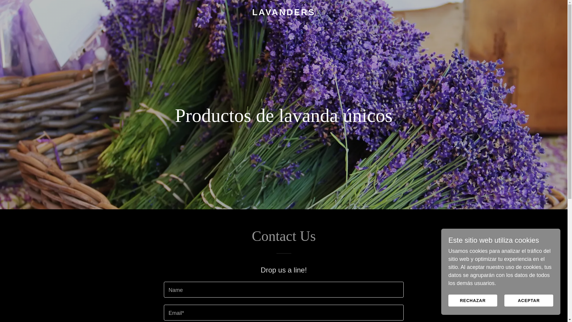 website screenshot of https://lavanders.es/