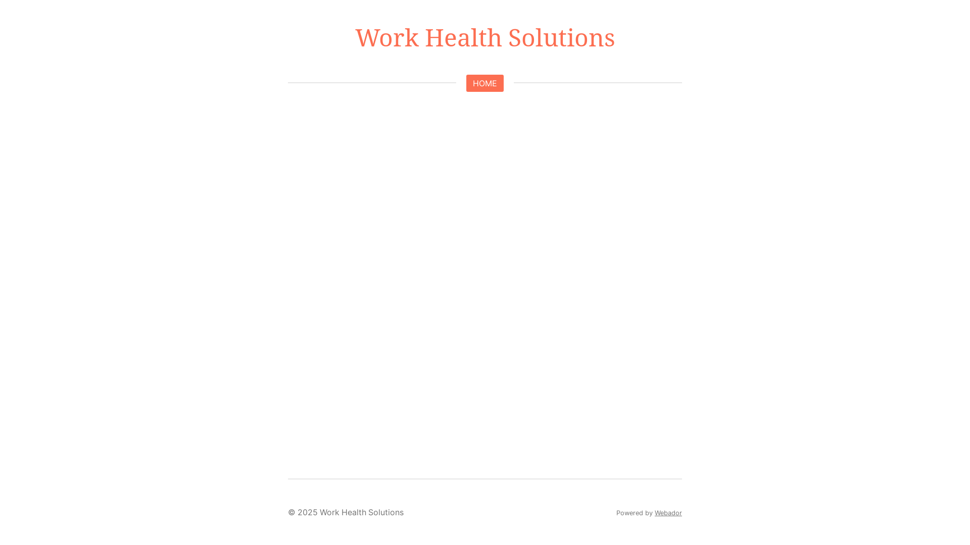 website screenshot of https://workhealthsolutions.org/