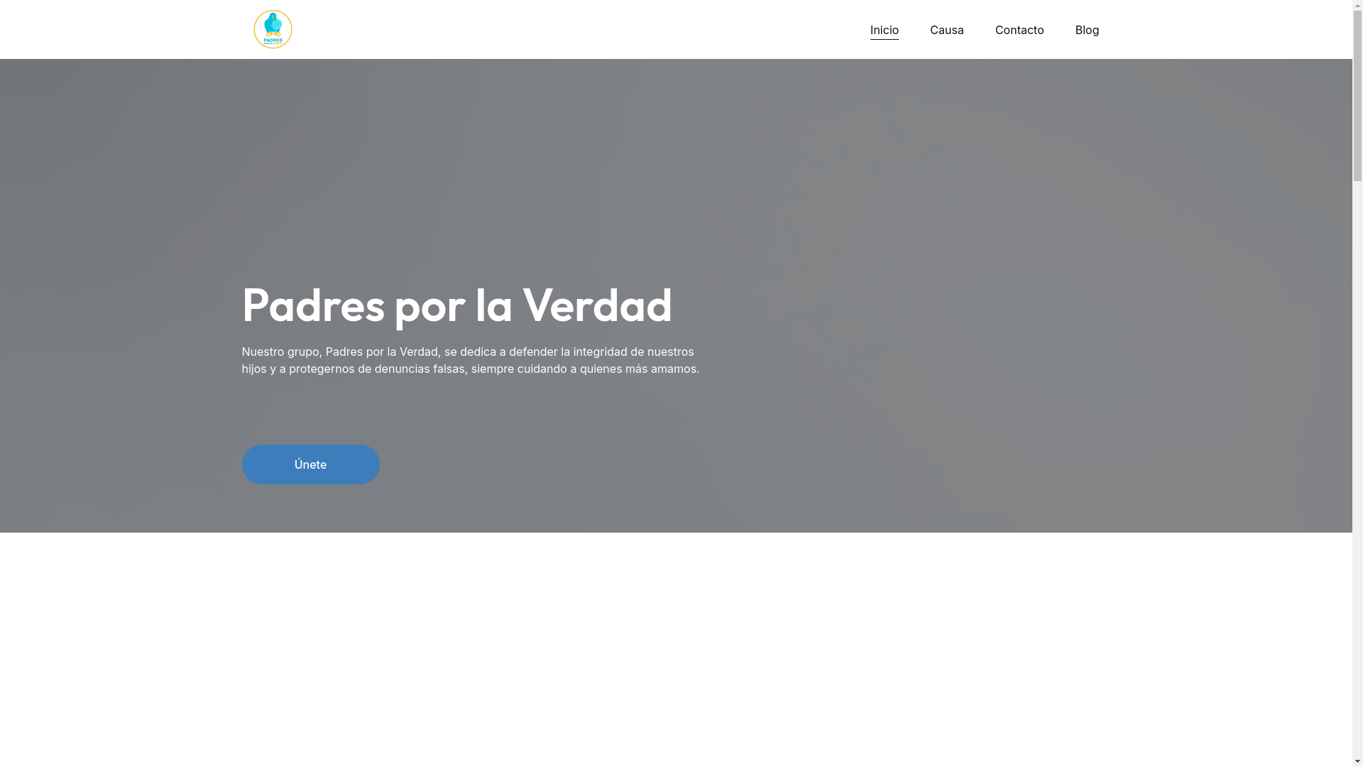 website screenshot of https://padresporlaverdad.com/