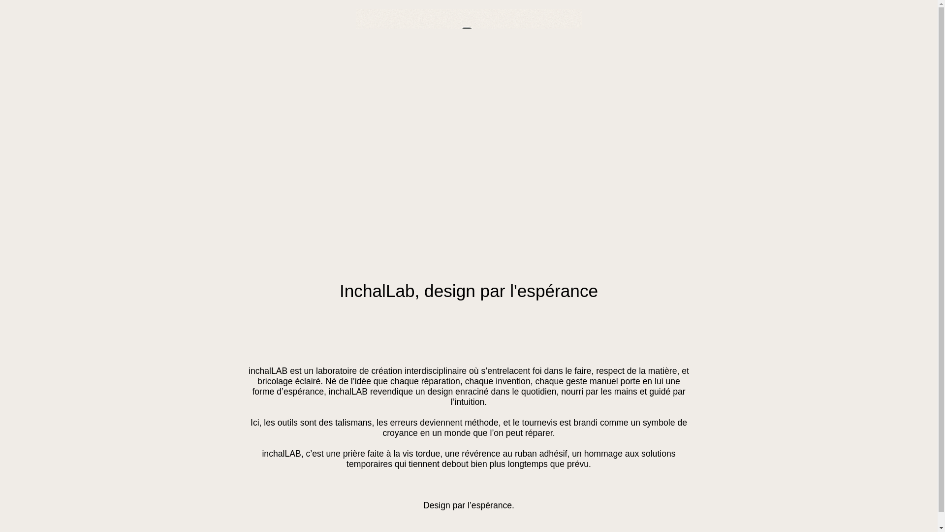 website screenshot of https://inchallab.com/