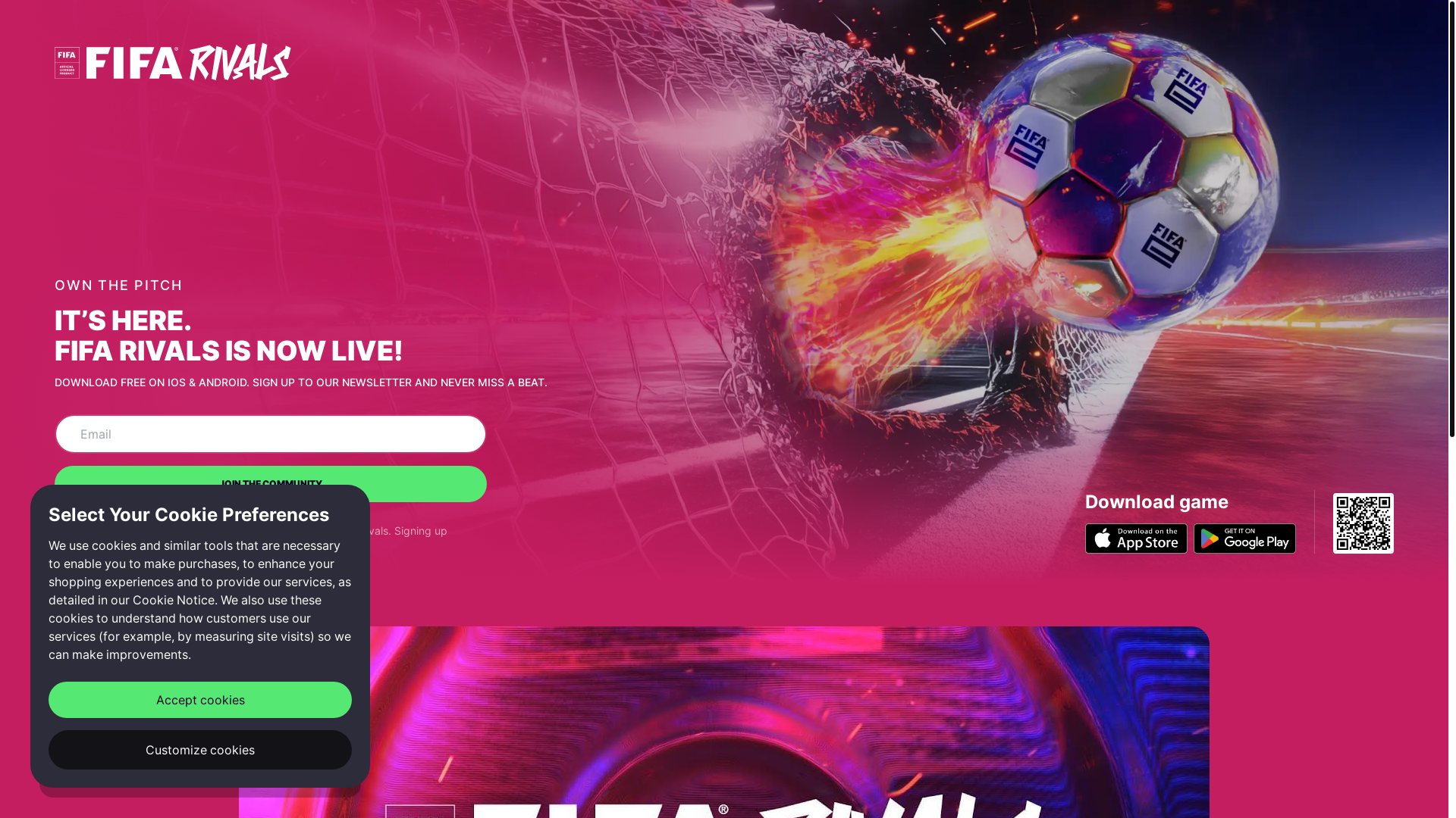 website screenshot of https://fifa-rivals-landing.pages.dev/