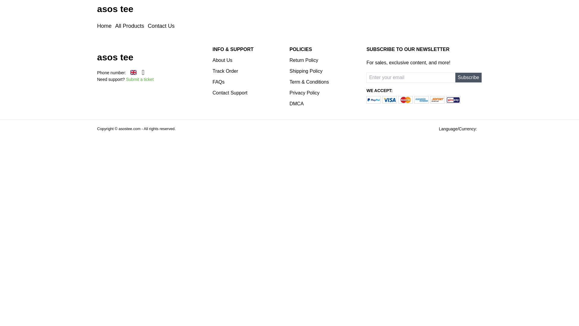website screenshot of https://asostee.com/