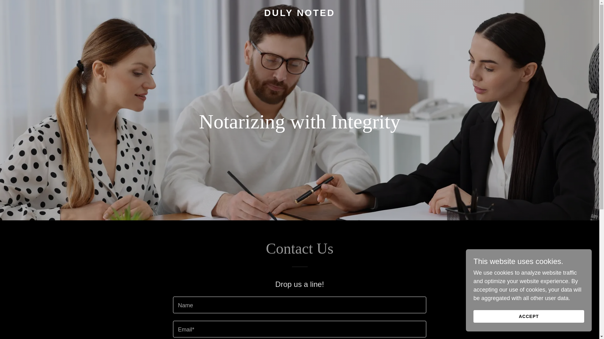website screenshot of https://dulynoted253.com/