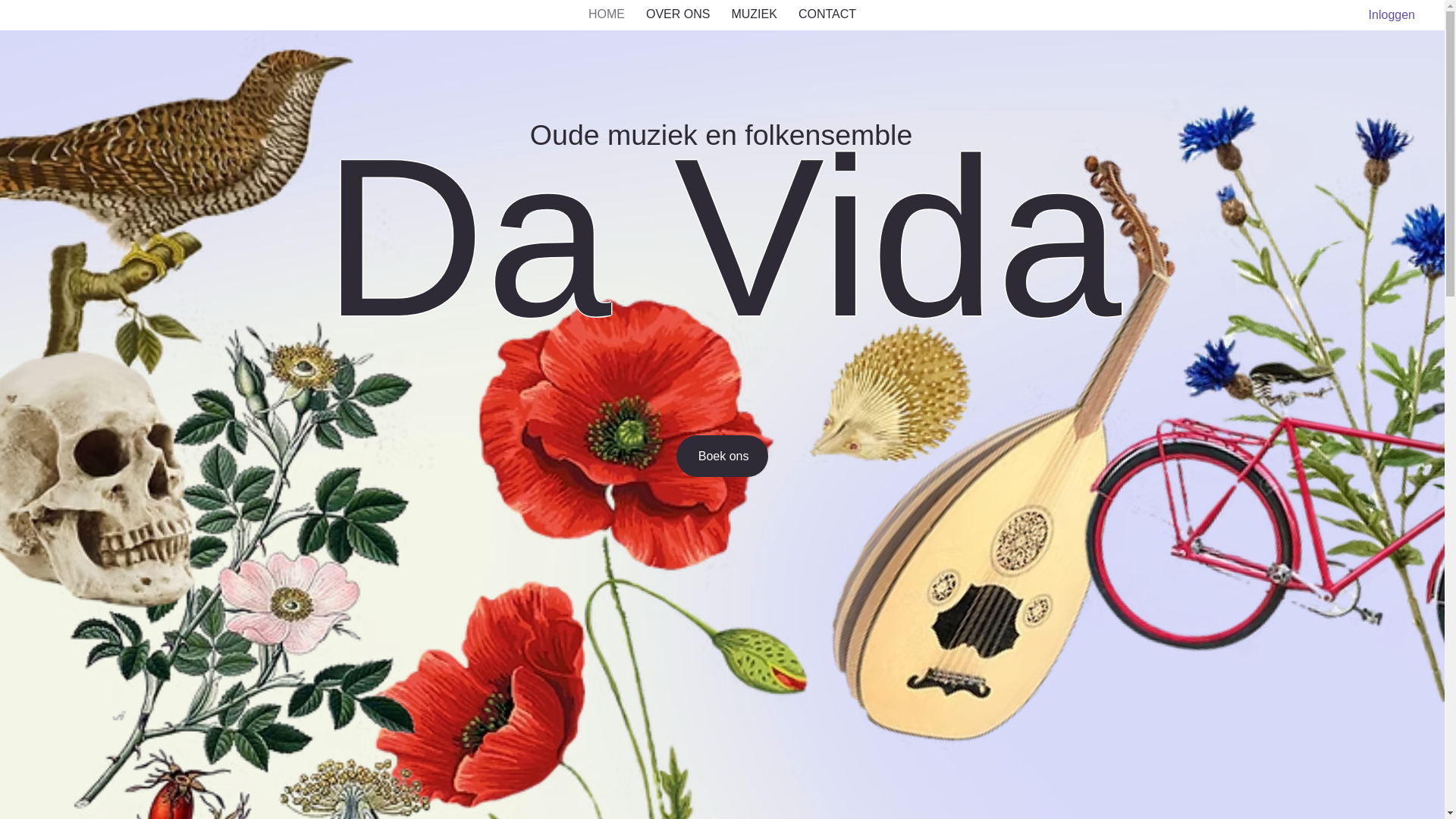 website screenshot of https://davidaensemble.nl/