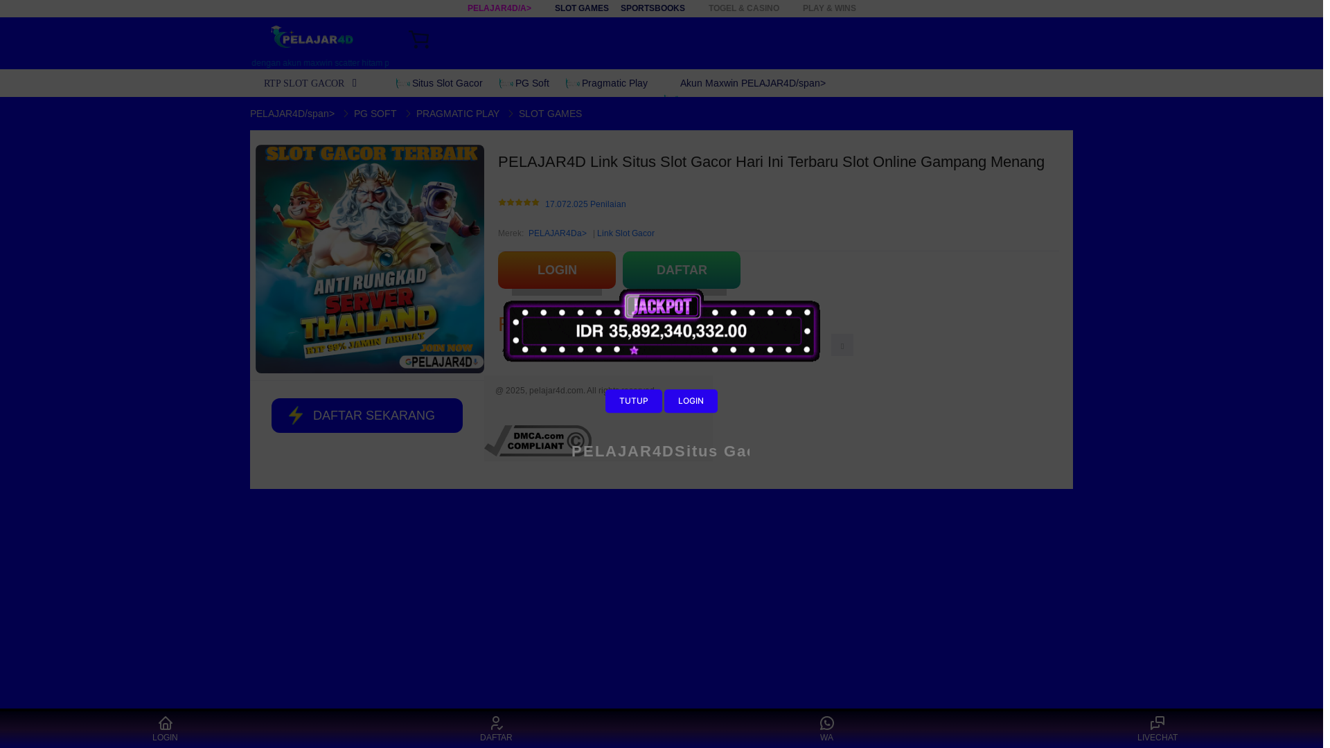 website screenshot of https://aktifvitaspelajar4d.pages.dev/