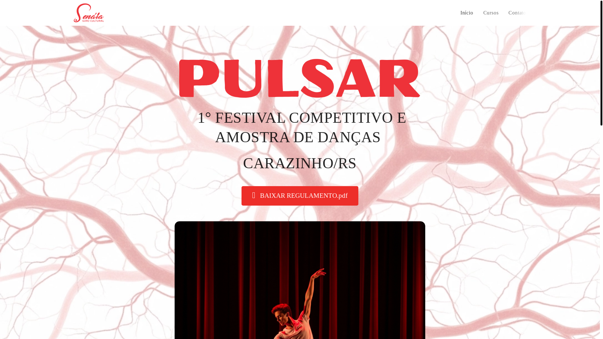 website screenshot of https://festivalpulsar.com.br/