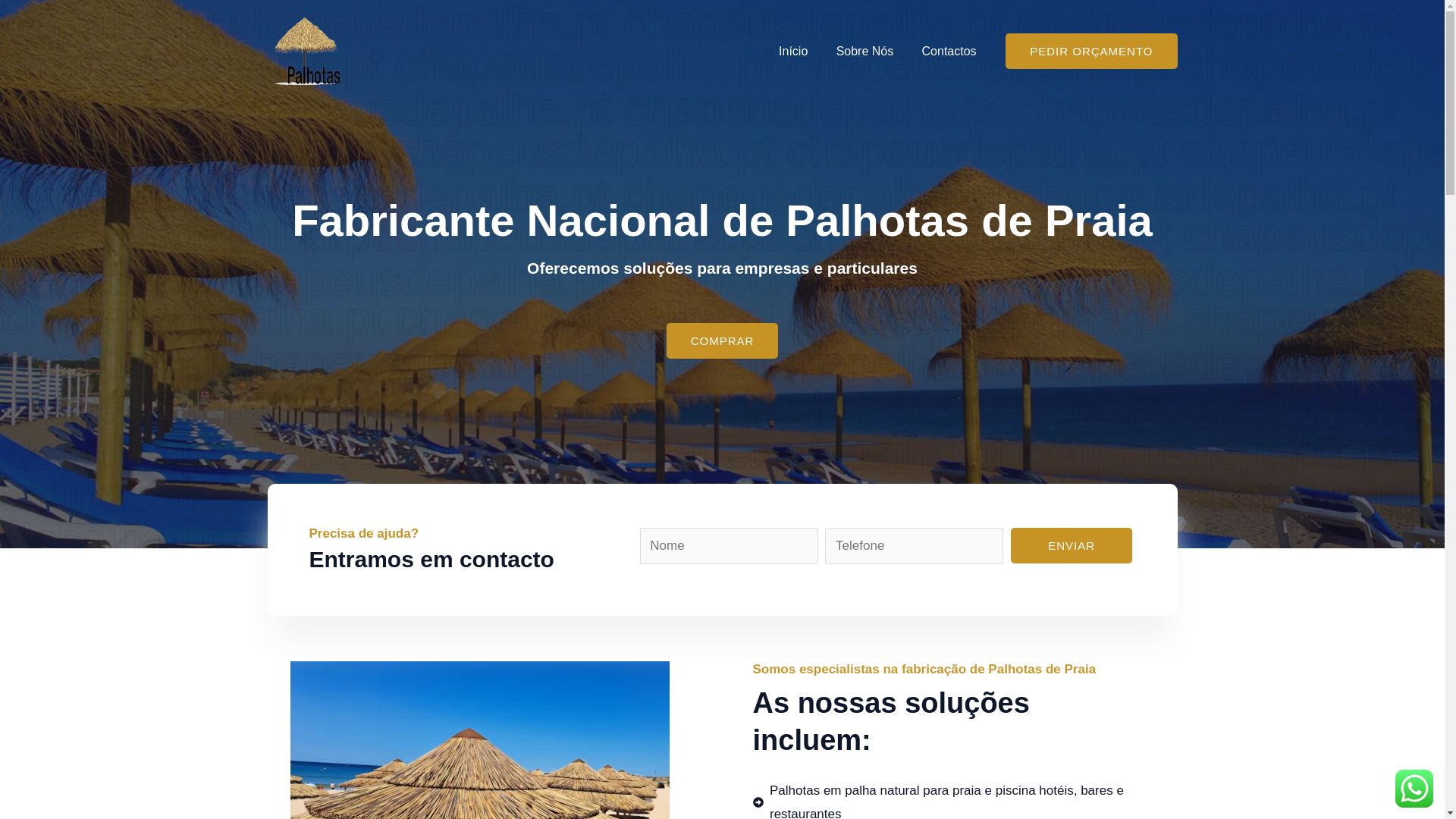 website screenshot of https://chapeusdesolemcolmo.pt/