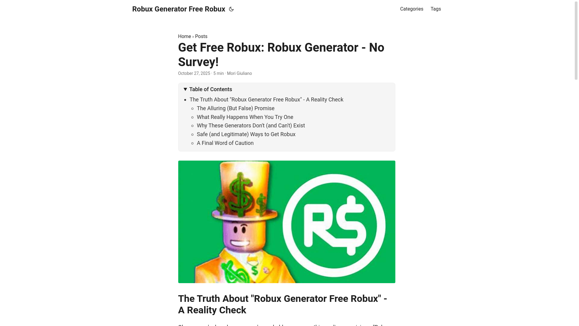 website screenshot of https://robux-generator-free-robux.pages.dev/
