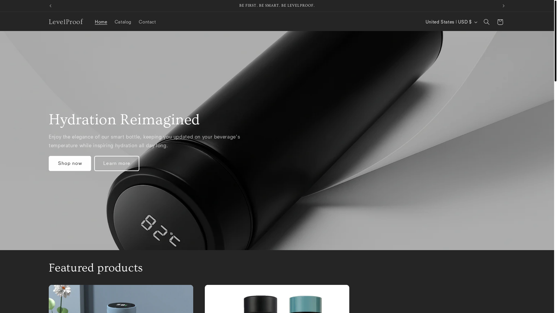 website screenshot of https://levelproof.co/