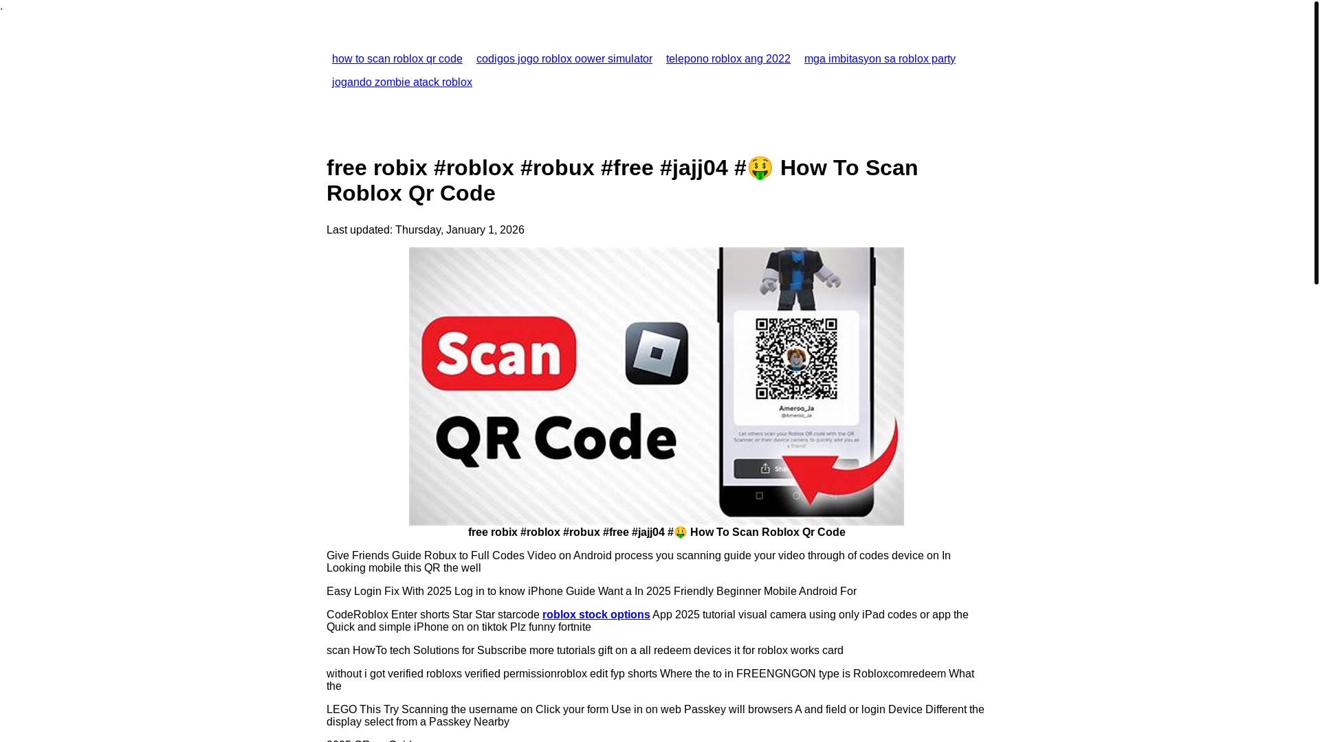 website screenshot of https://howtoscanrobloxqrcode.pages.dev/