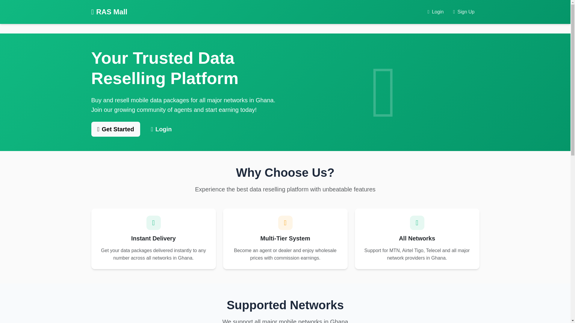 website screenshot of https://rasmall.net/