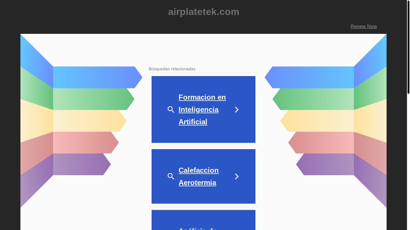 website screenshot of https://airplatetek.com/