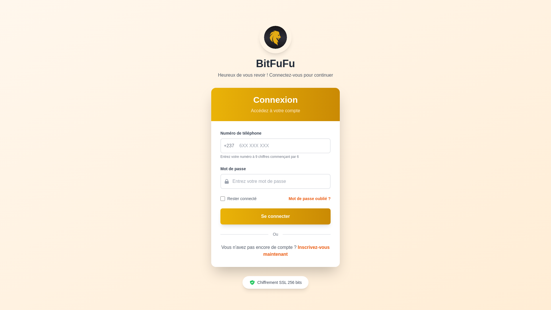 website screenshot of https://bitfufuafrica.online/