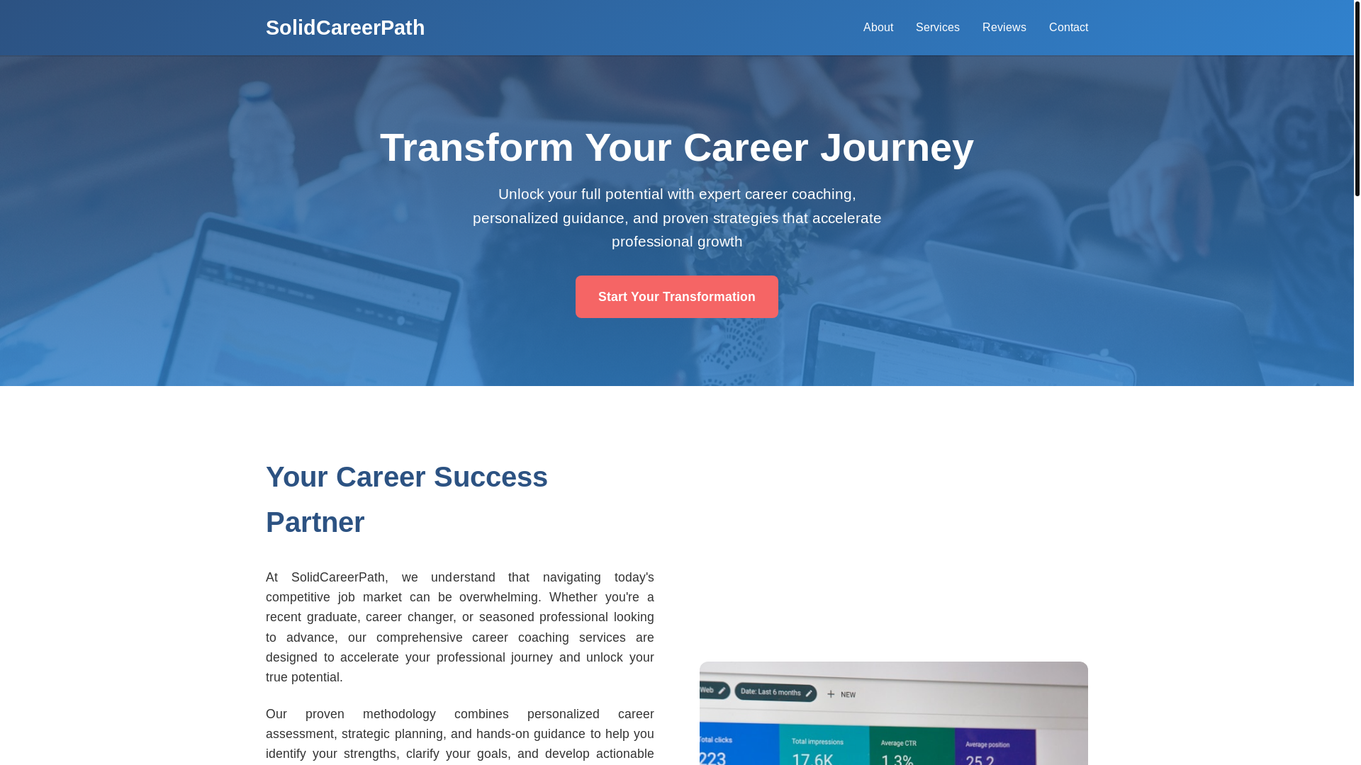 website screenshot of https://solidcareerpath.xyz/