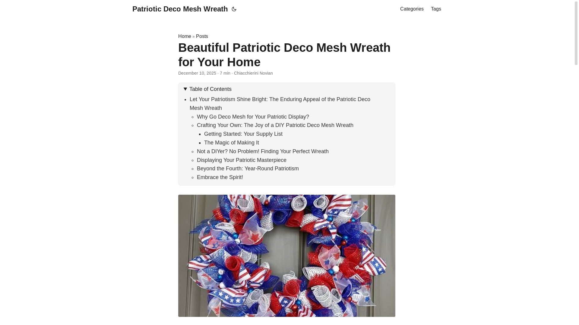 website screenshot of https://patrioticdecomeshwreath.pages.dev/