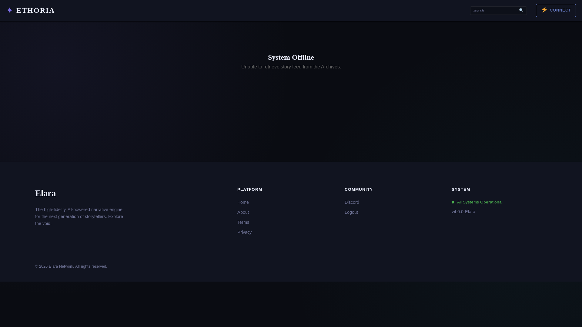 website screenshot of https://elara.network/