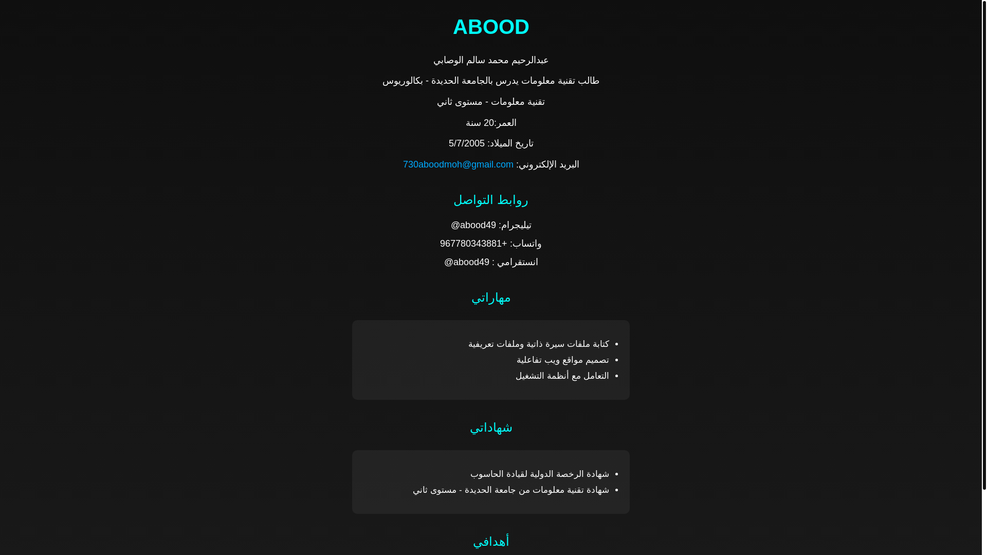 website screenshot of https://abood-845.pages.dev/