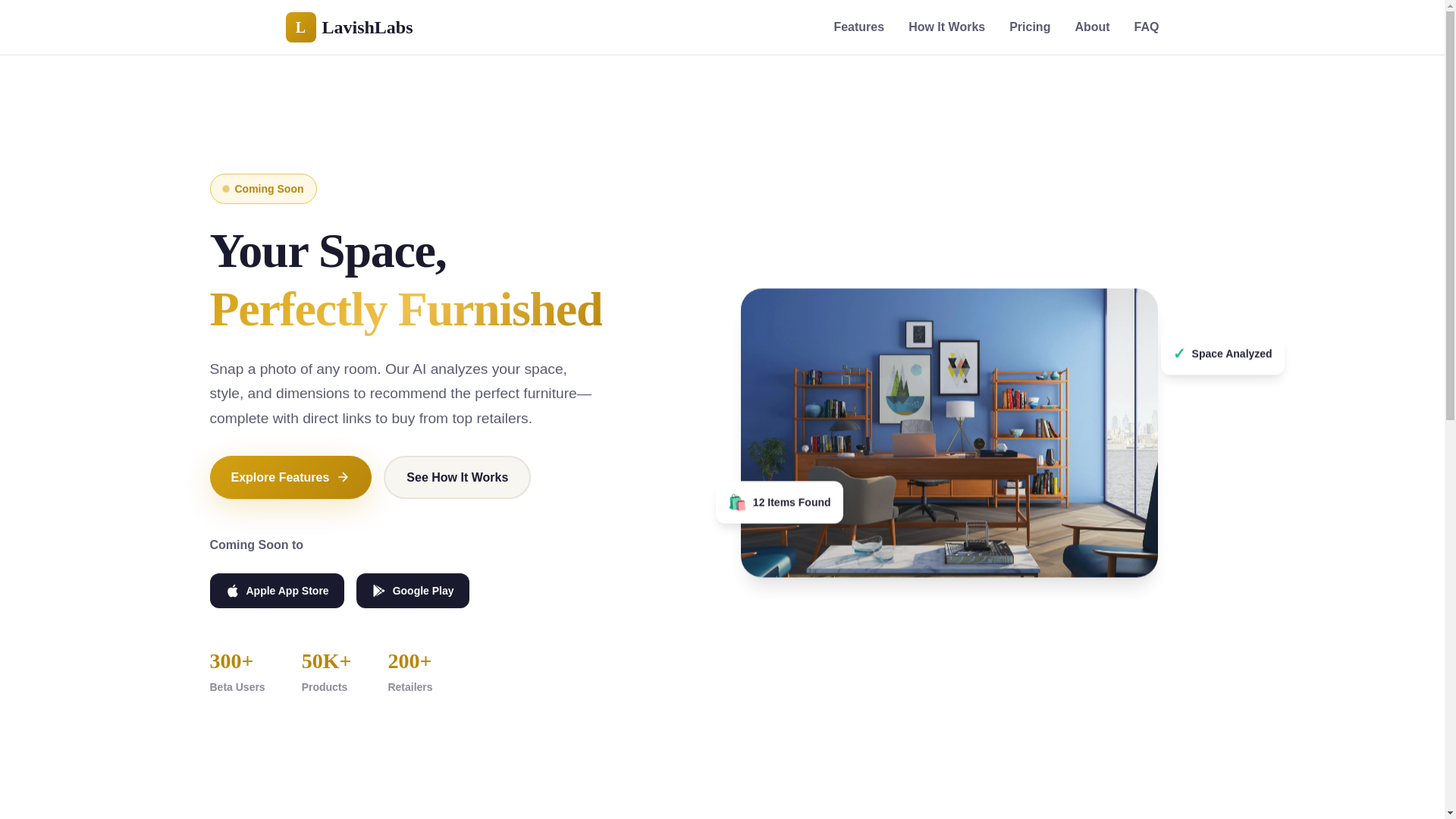 website screenshot of https://lavishlabs.org/