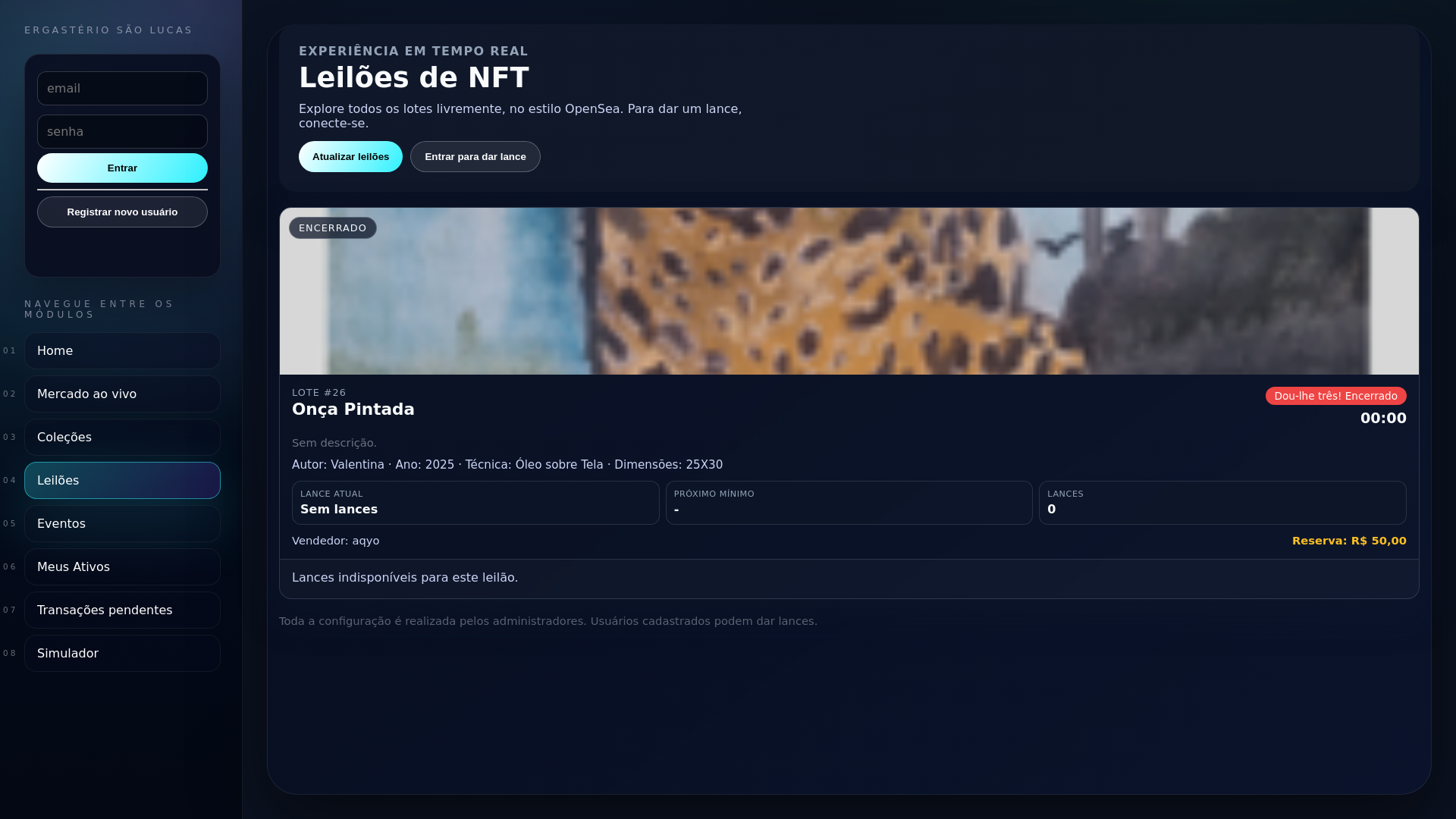 website screenshot of https://ergasterio.com.br/