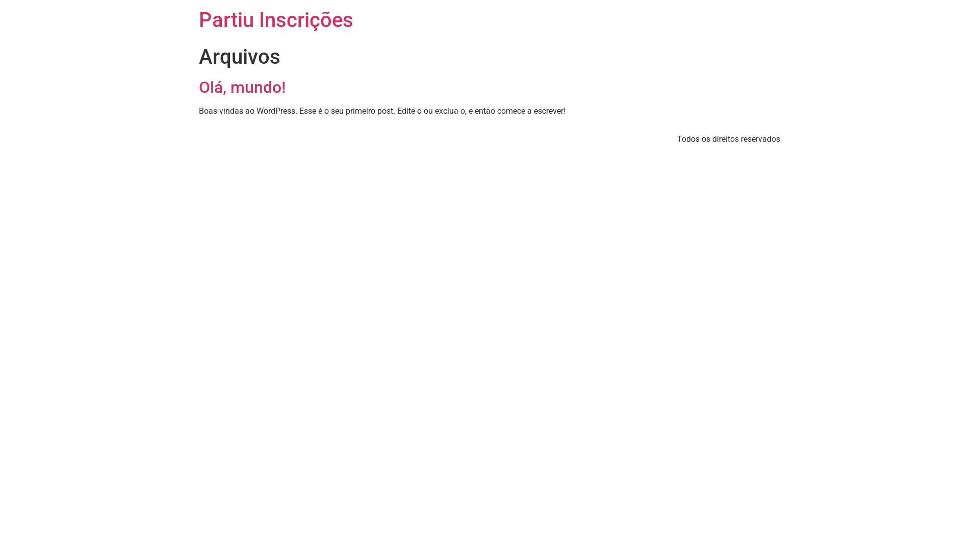 website screenshot of https://partiuinscricoes.com/