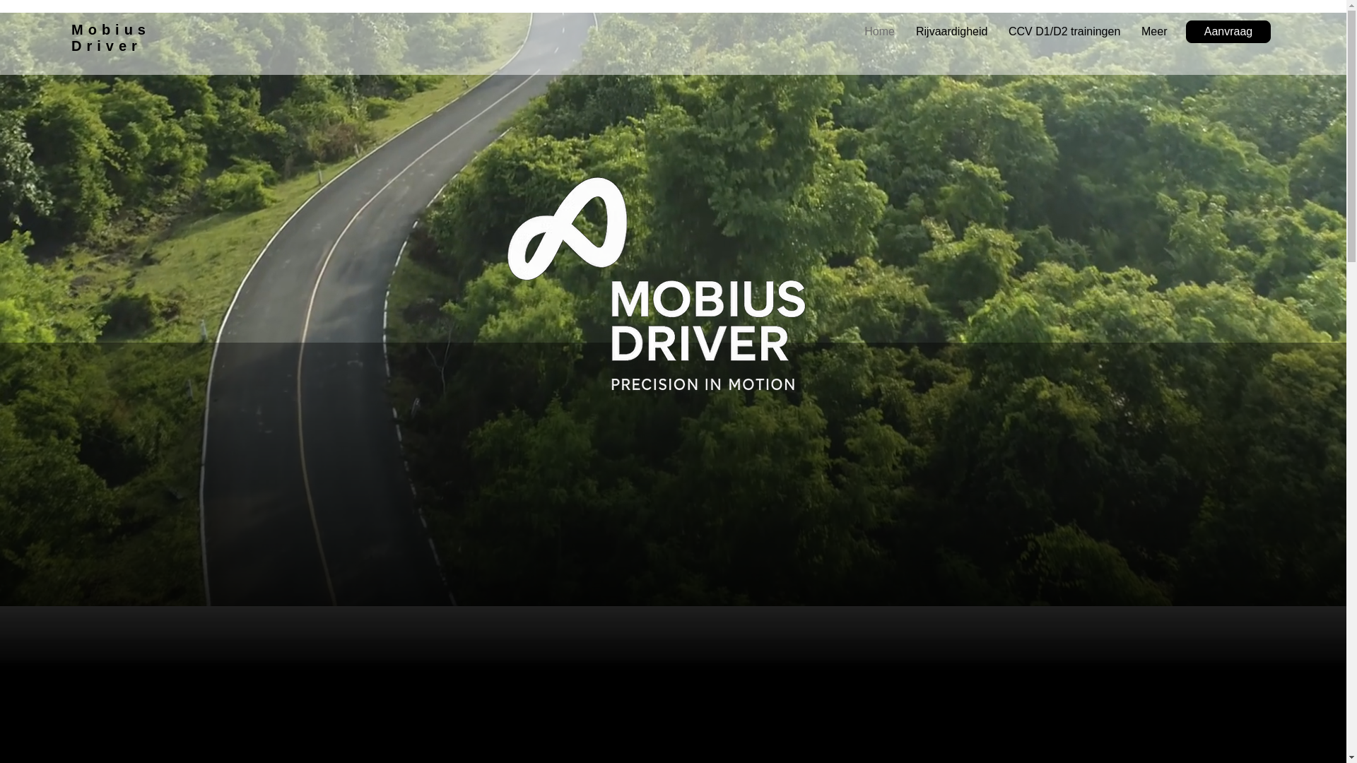 website screenshot of https://mobiusdriver.nl/