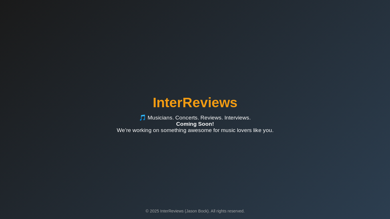 website screenshot of https://interreviews.net/