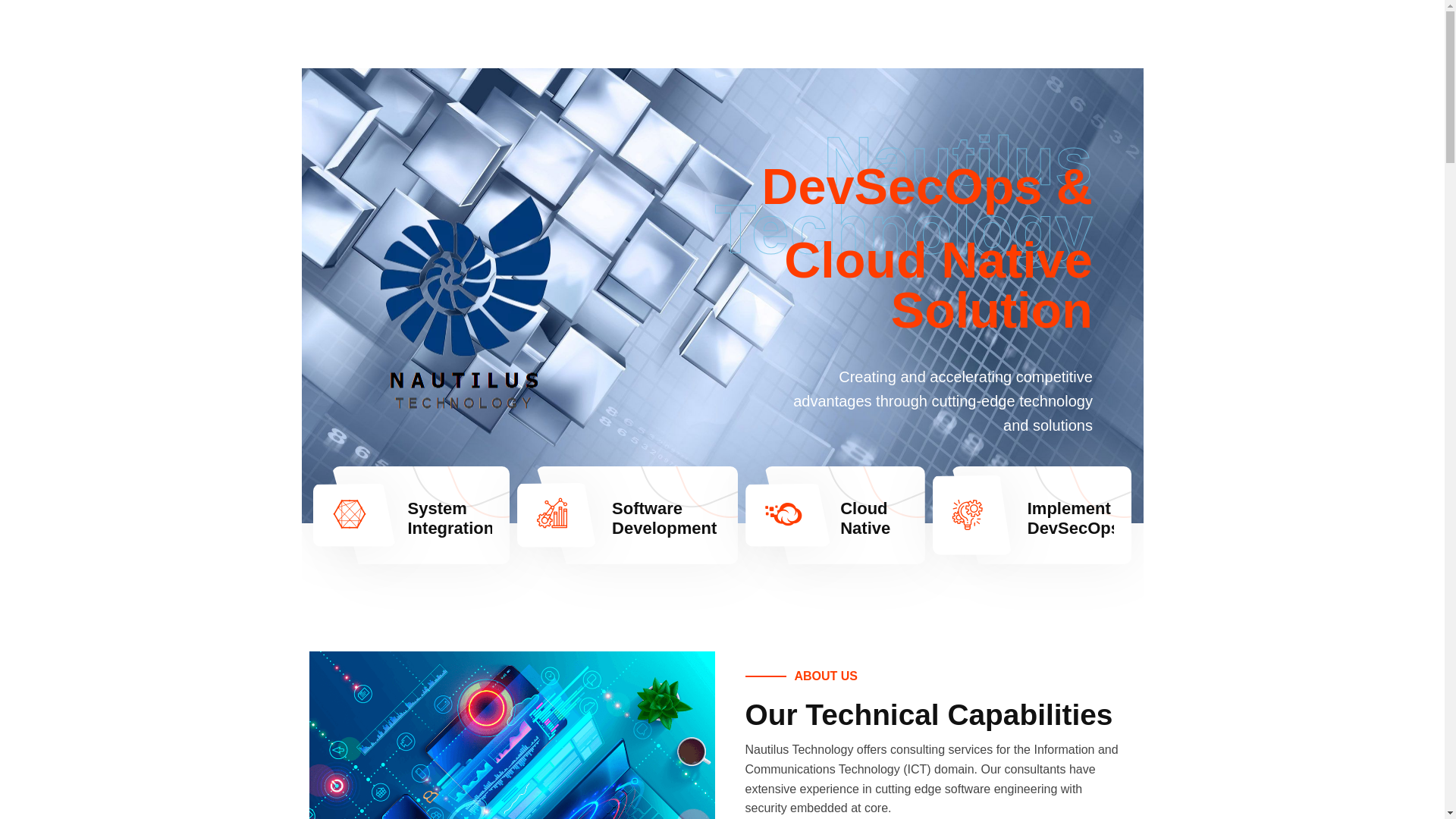 website screenshot of https://nautilus-tech.online/