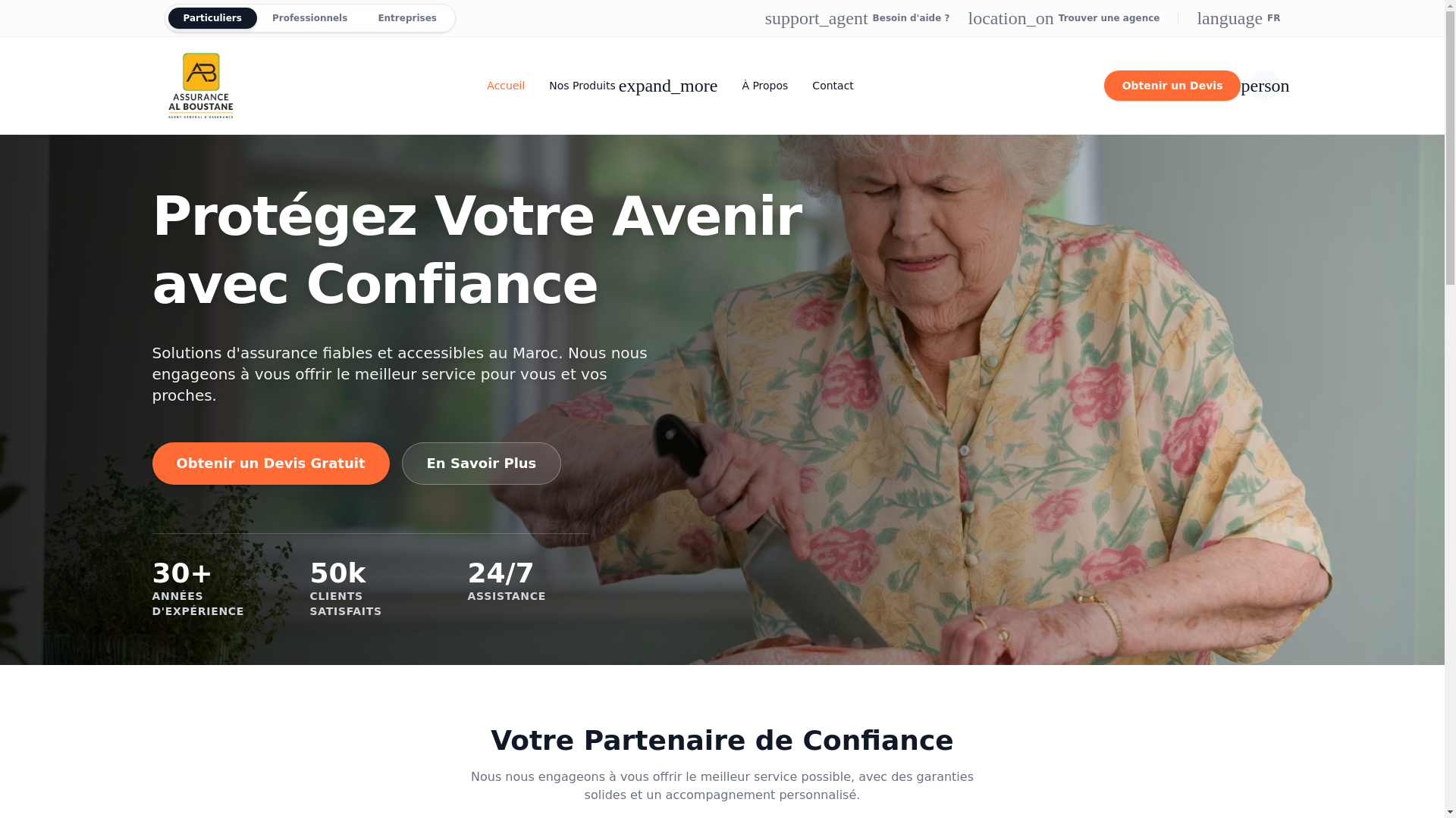 website screenshot of https://alboustaneassurance.com/