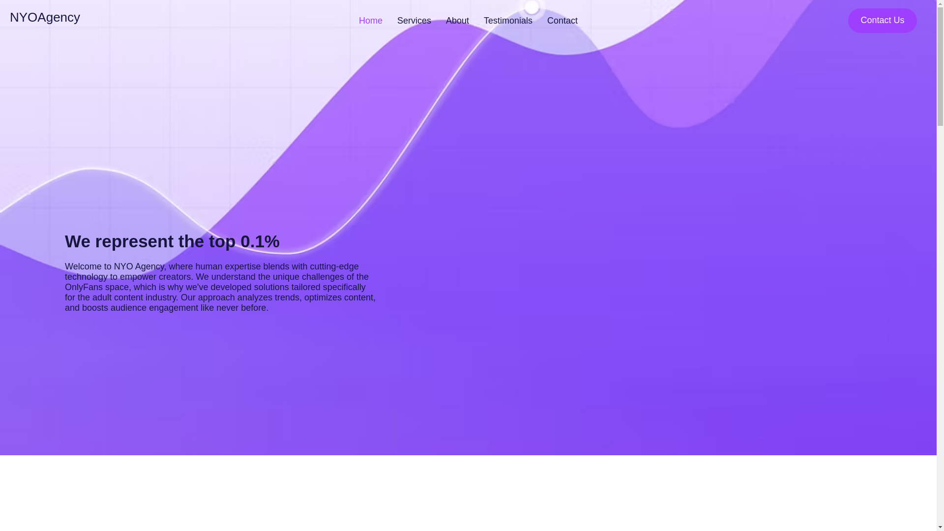 website screenshot of https://nyo-agency.com/