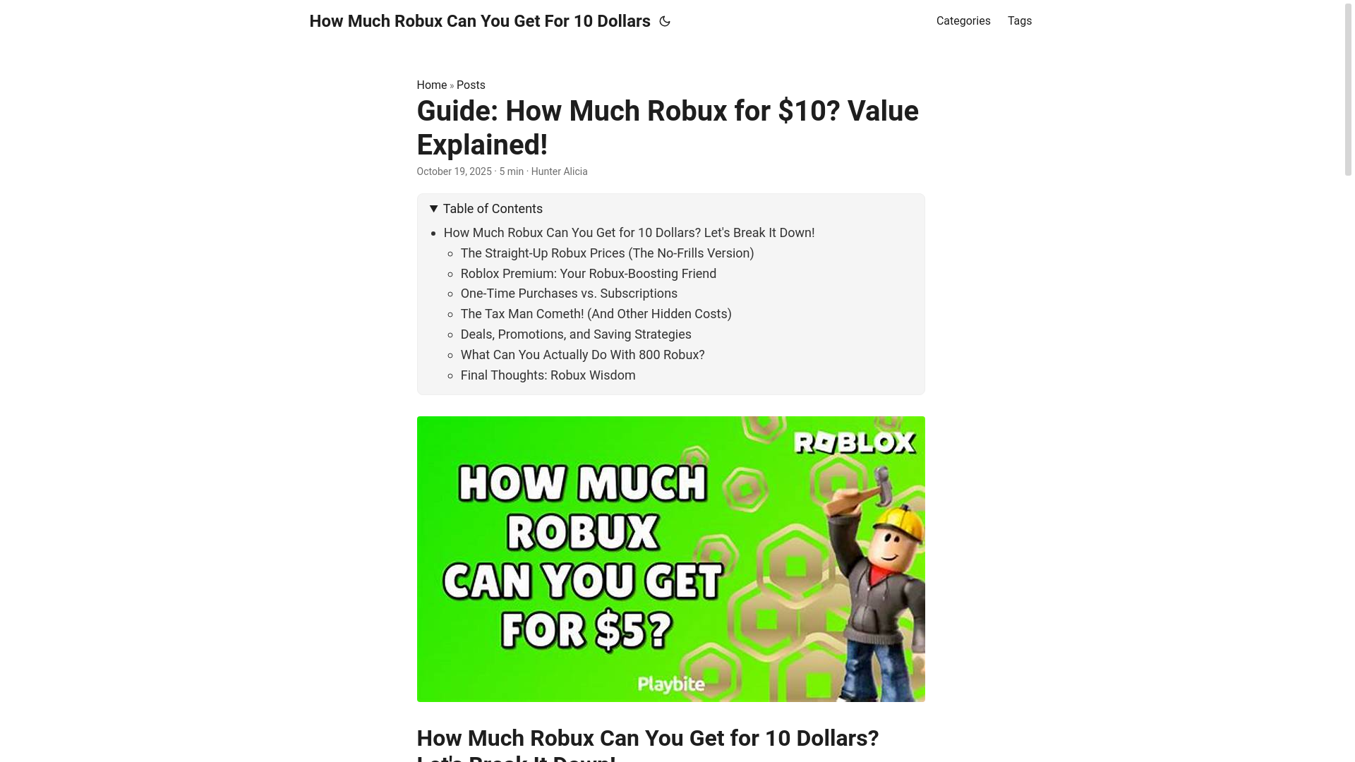 website screenshot of https://how-much-robux-can-you-get-for-10-dollars.pages.dev/