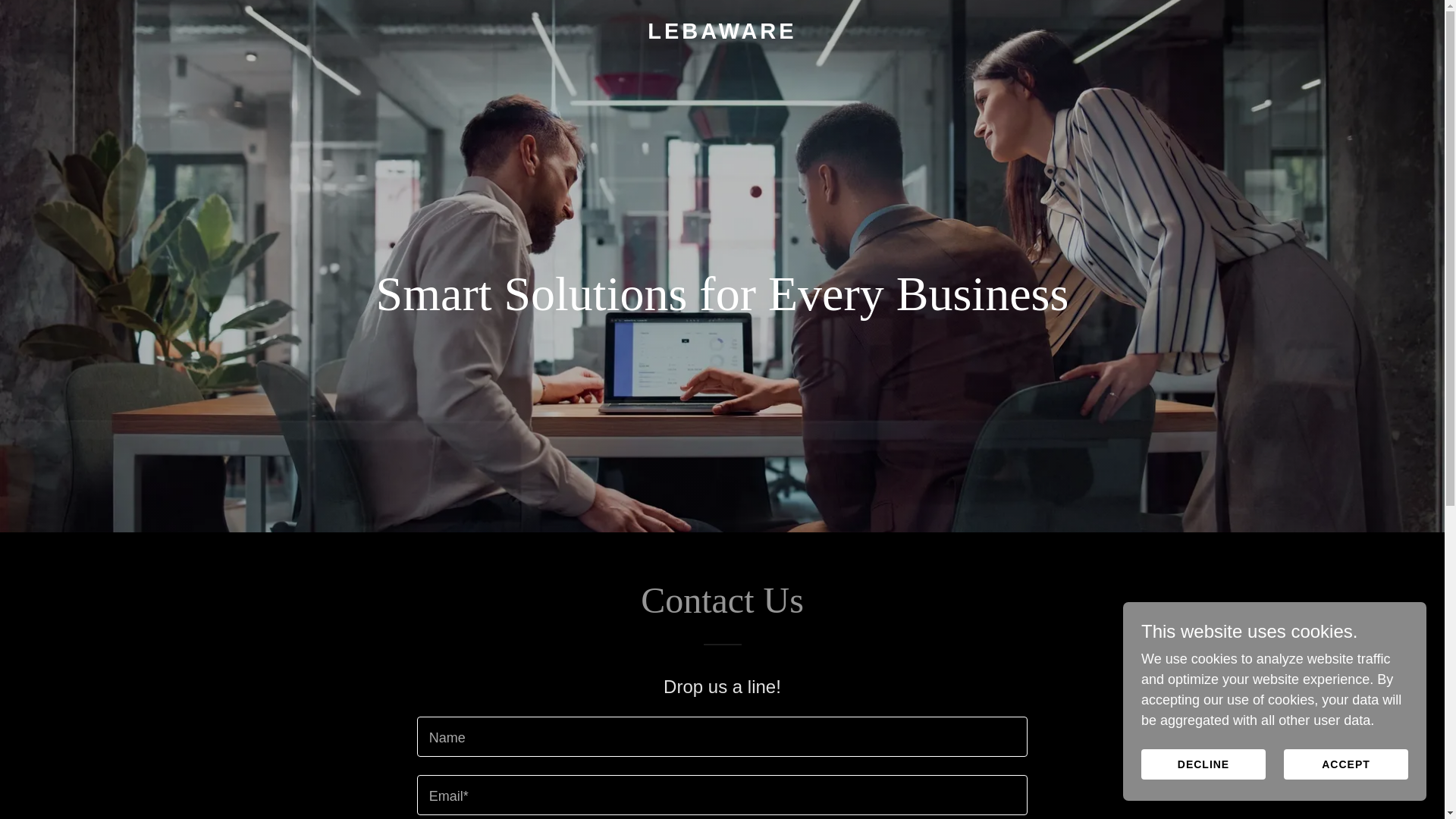 website screenshot of https://lebaware.com/