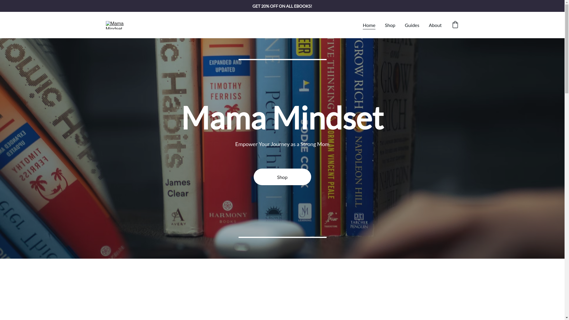 website screenshot of https://mamamindset.org/