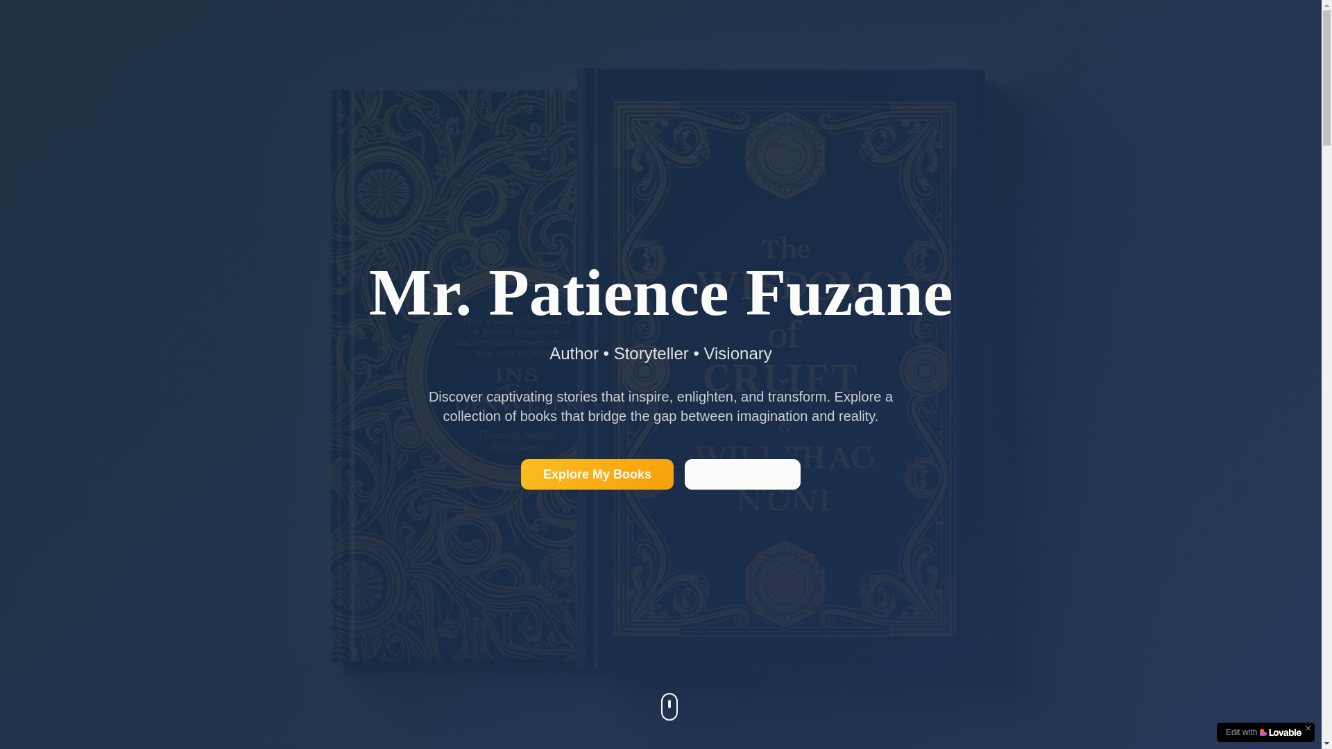 website screenshot of https://patiencefuzane.com/