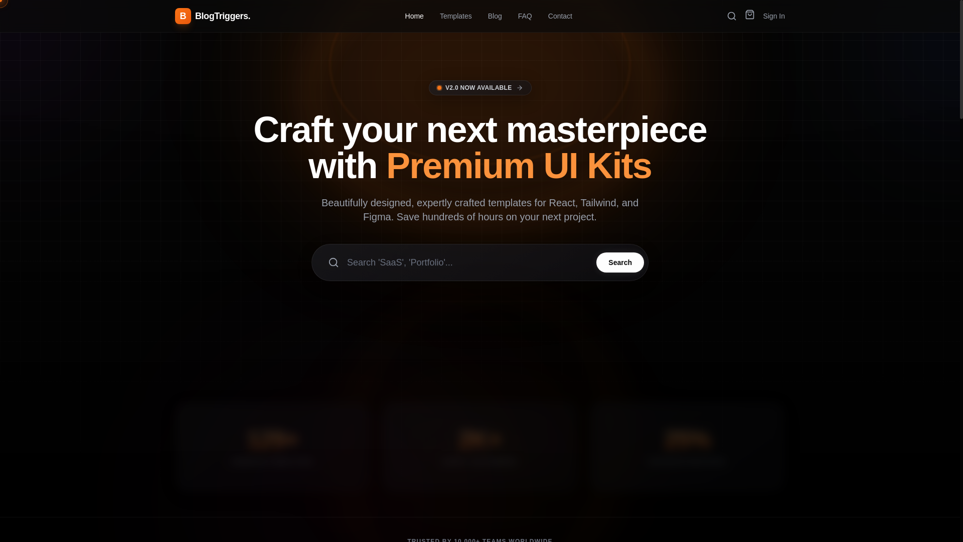 website screenshot of https://blogtriggers-marketplace.pages.dev/