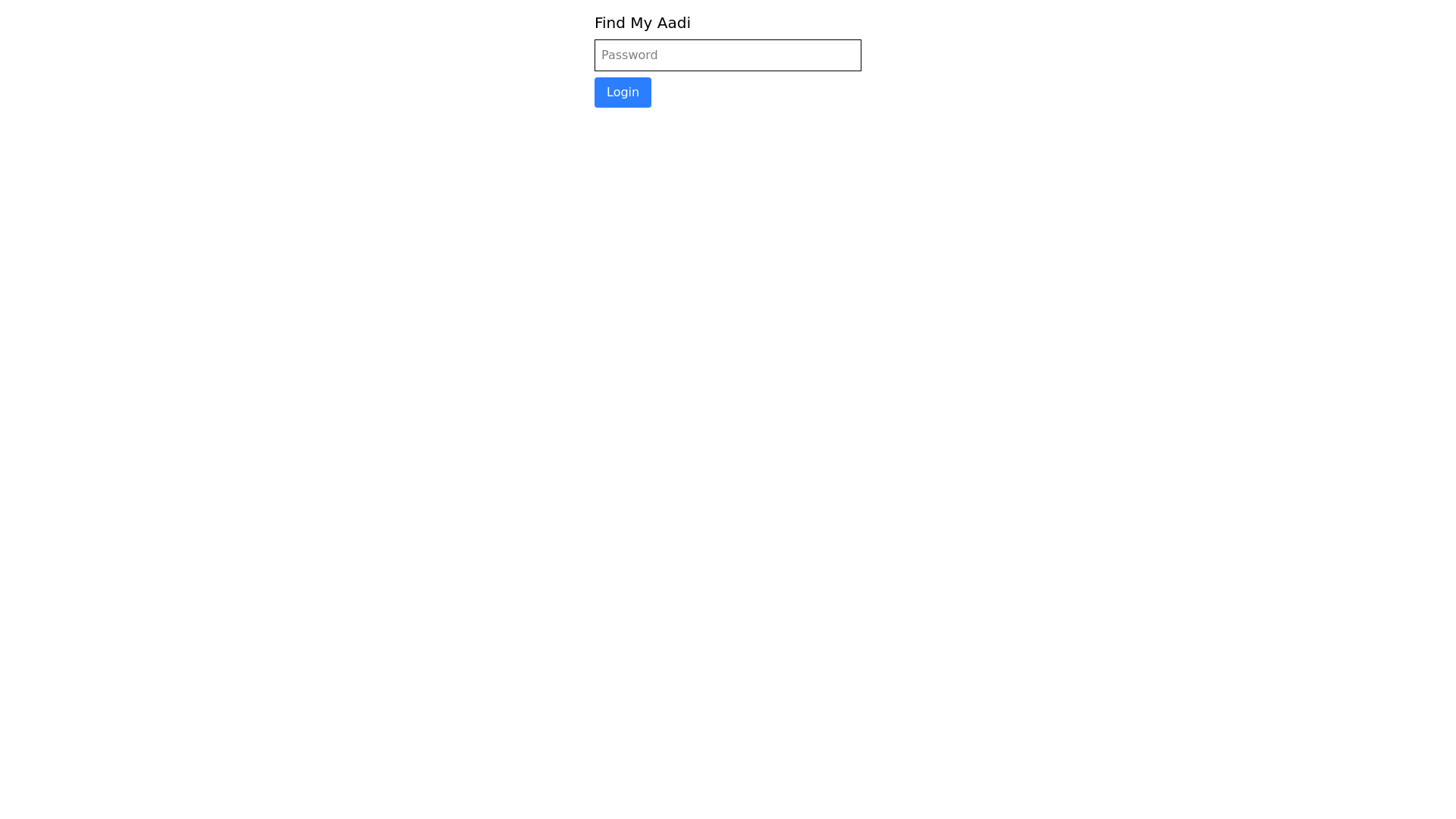 website screenshot of https://find-my-aadi.pages.dev/