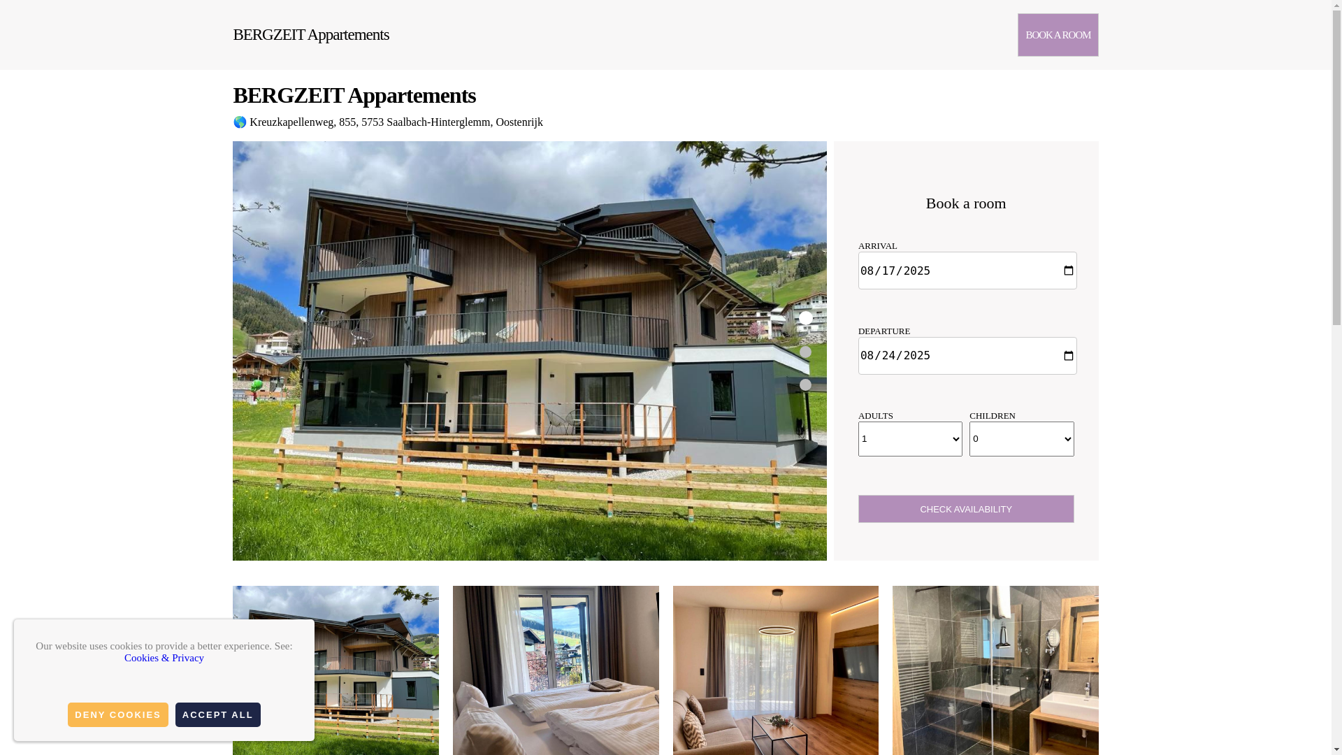 website screenshot of https://bergzeit-appartements.com.es/
