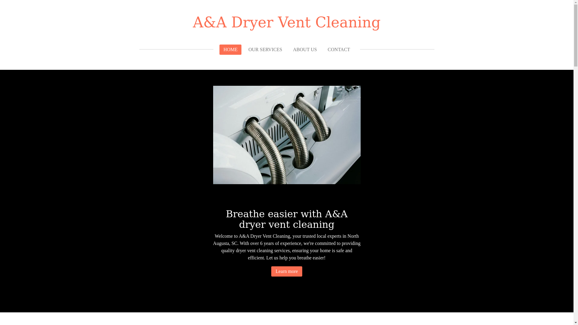 website screenshot of https://a-a-dryer-vent-cleaning.com/