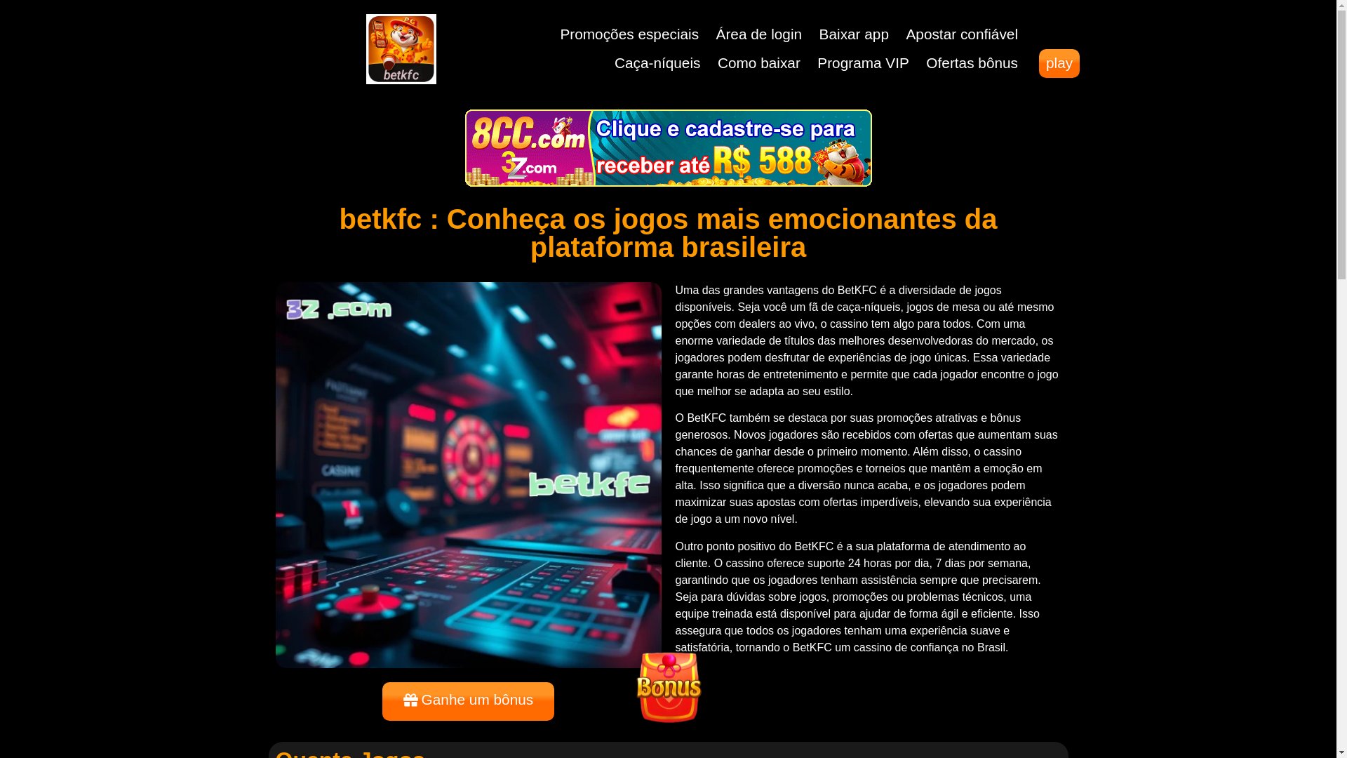 website screenshot of https://betkfcs.com/