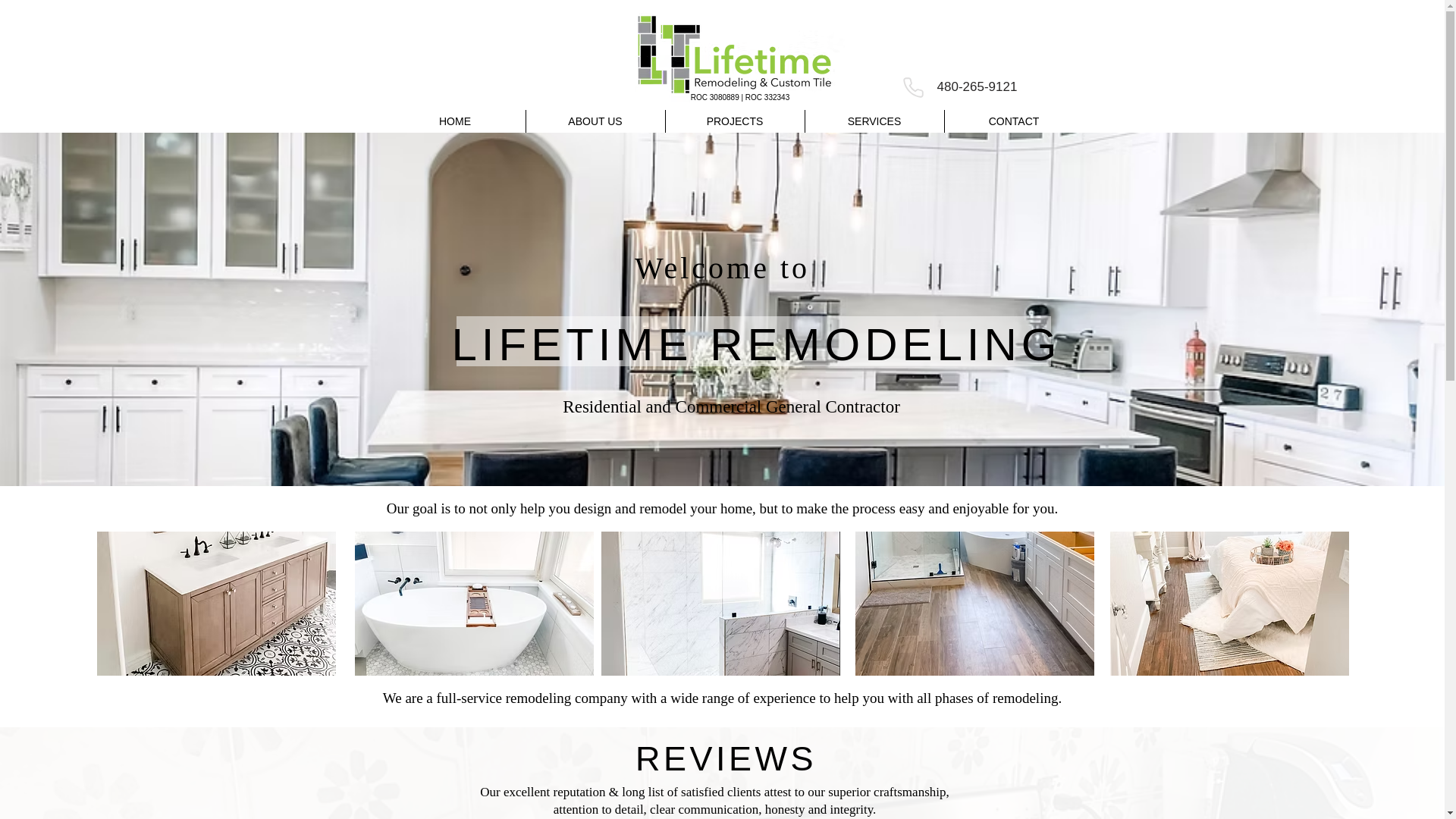 website screenshot of https://azlifetimeremodeling.com/