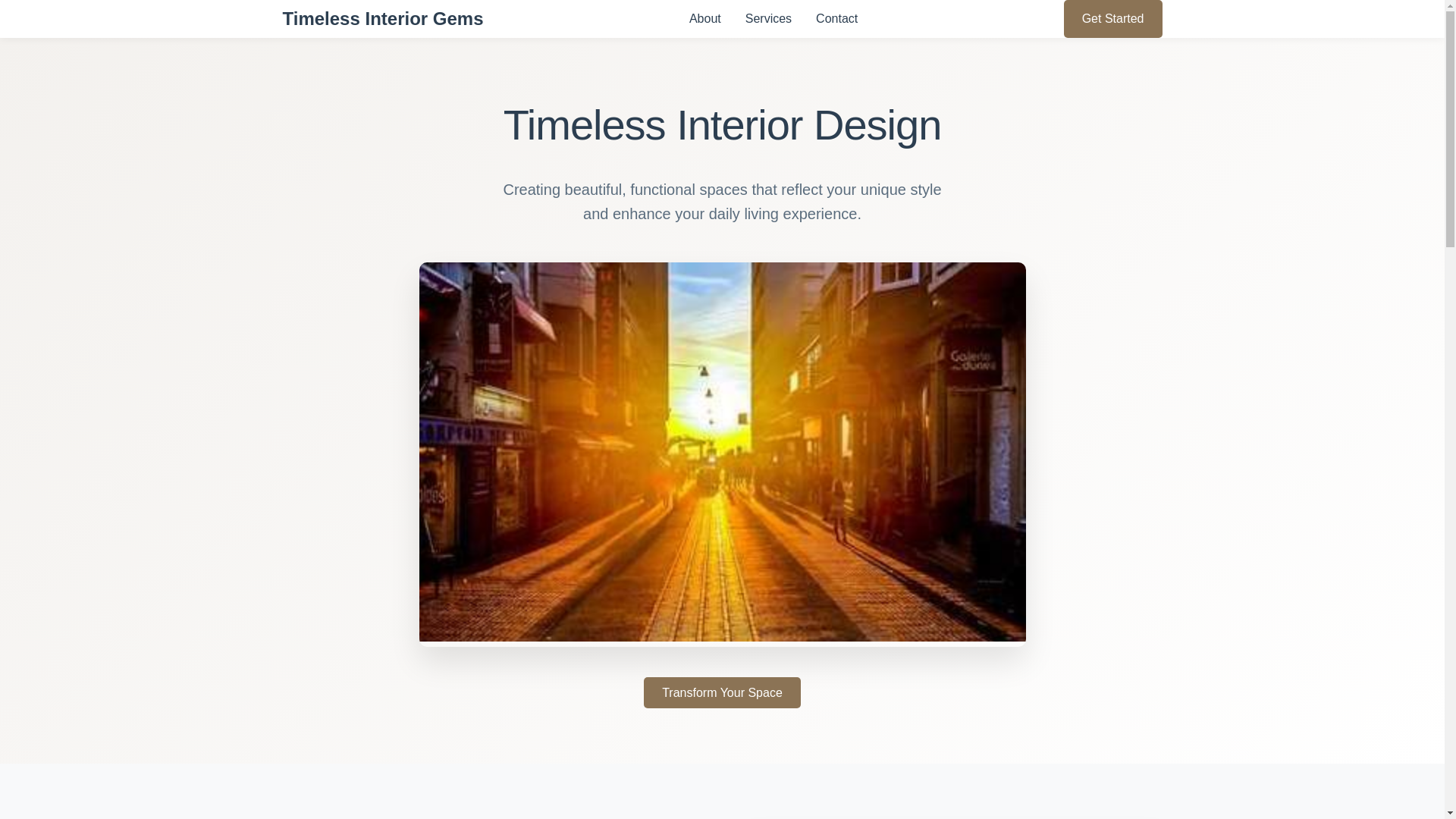 website screenshot of https://timelessinteriorgems.click/