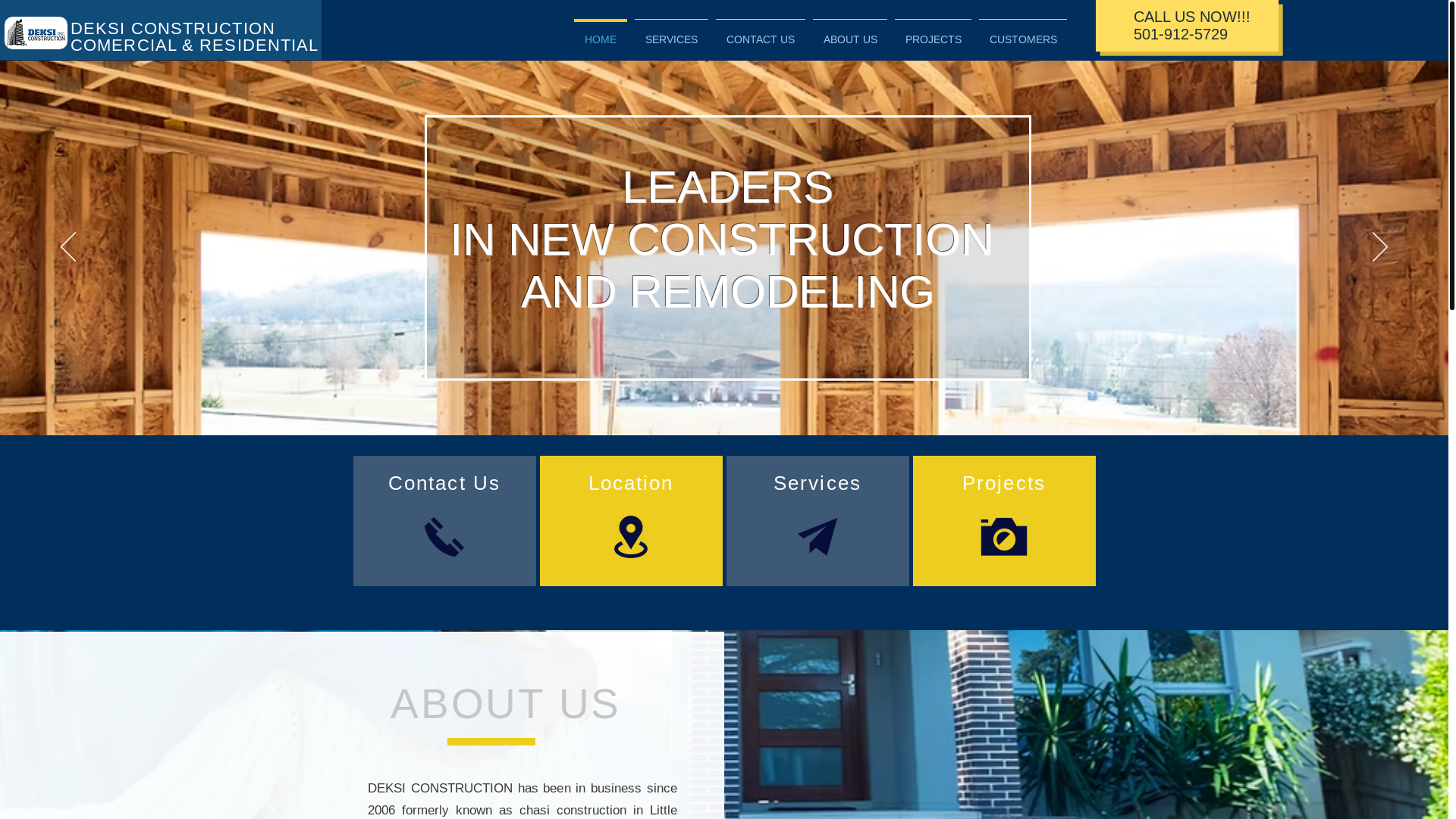 website screenshot of https://deskiconstructionllc.com/