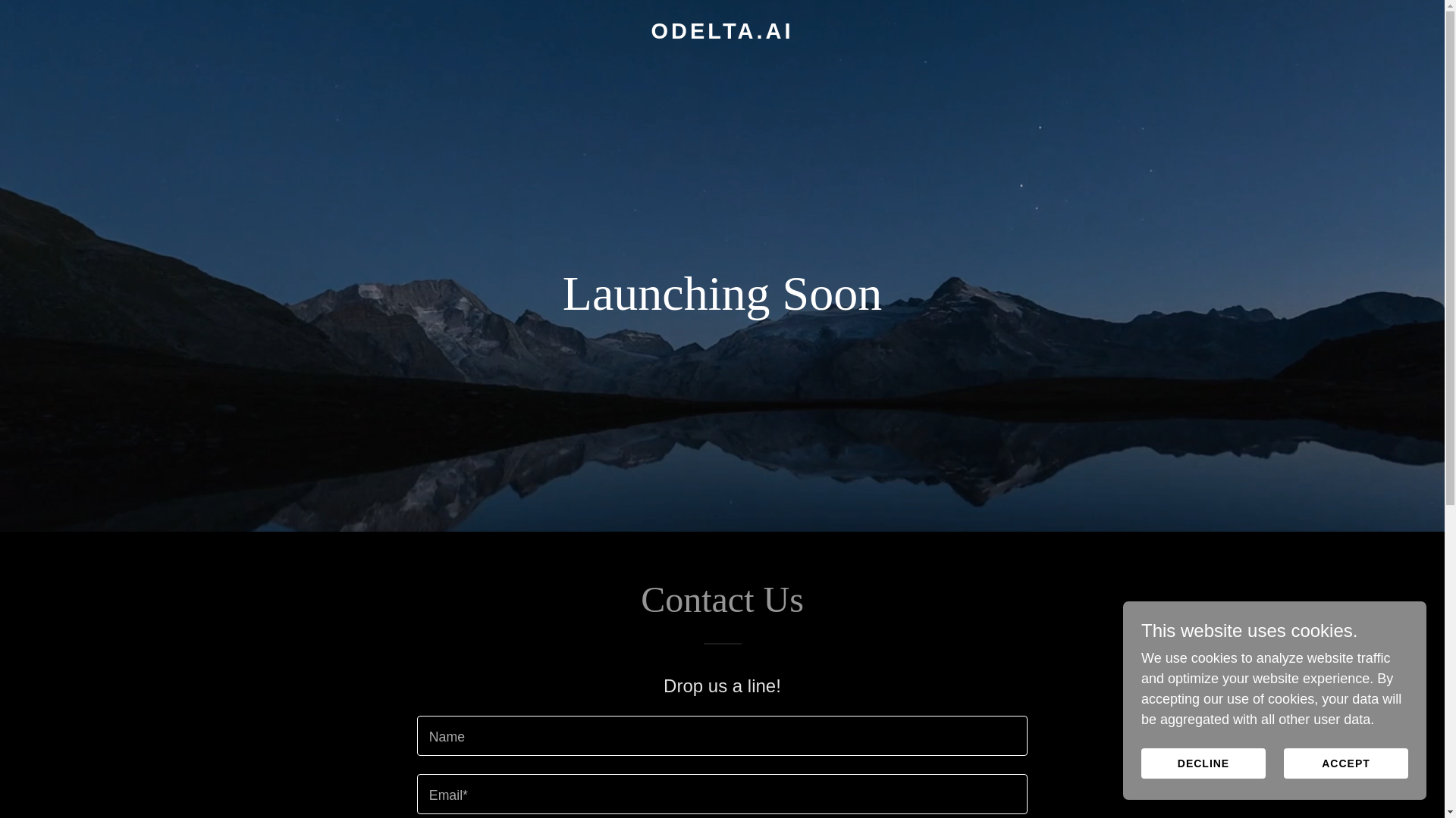 website screenshot of https://odelta.ai/