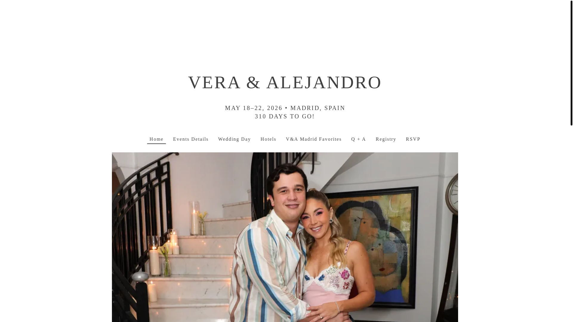website screenshot of https://avwedding2026.com/