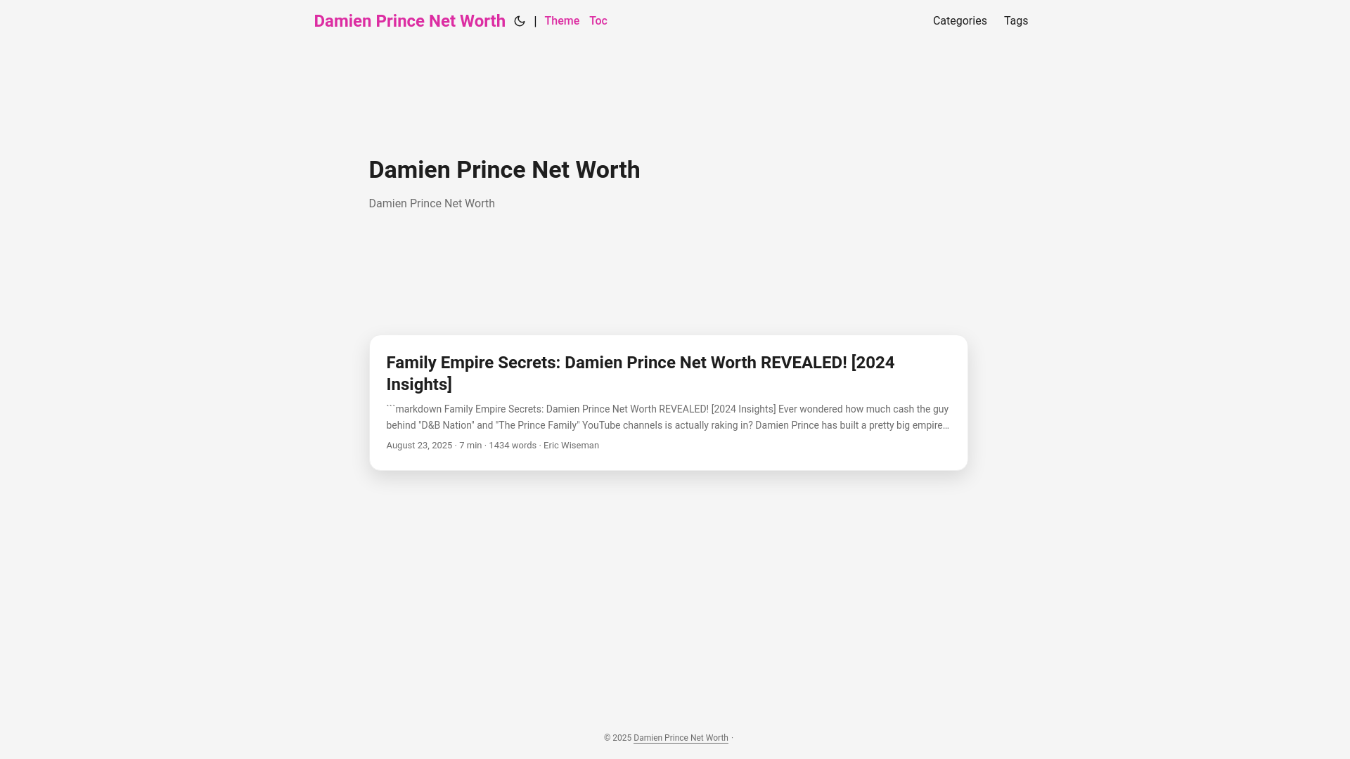 website screenshot of https://damien-prince-net-worth.pages.dev/